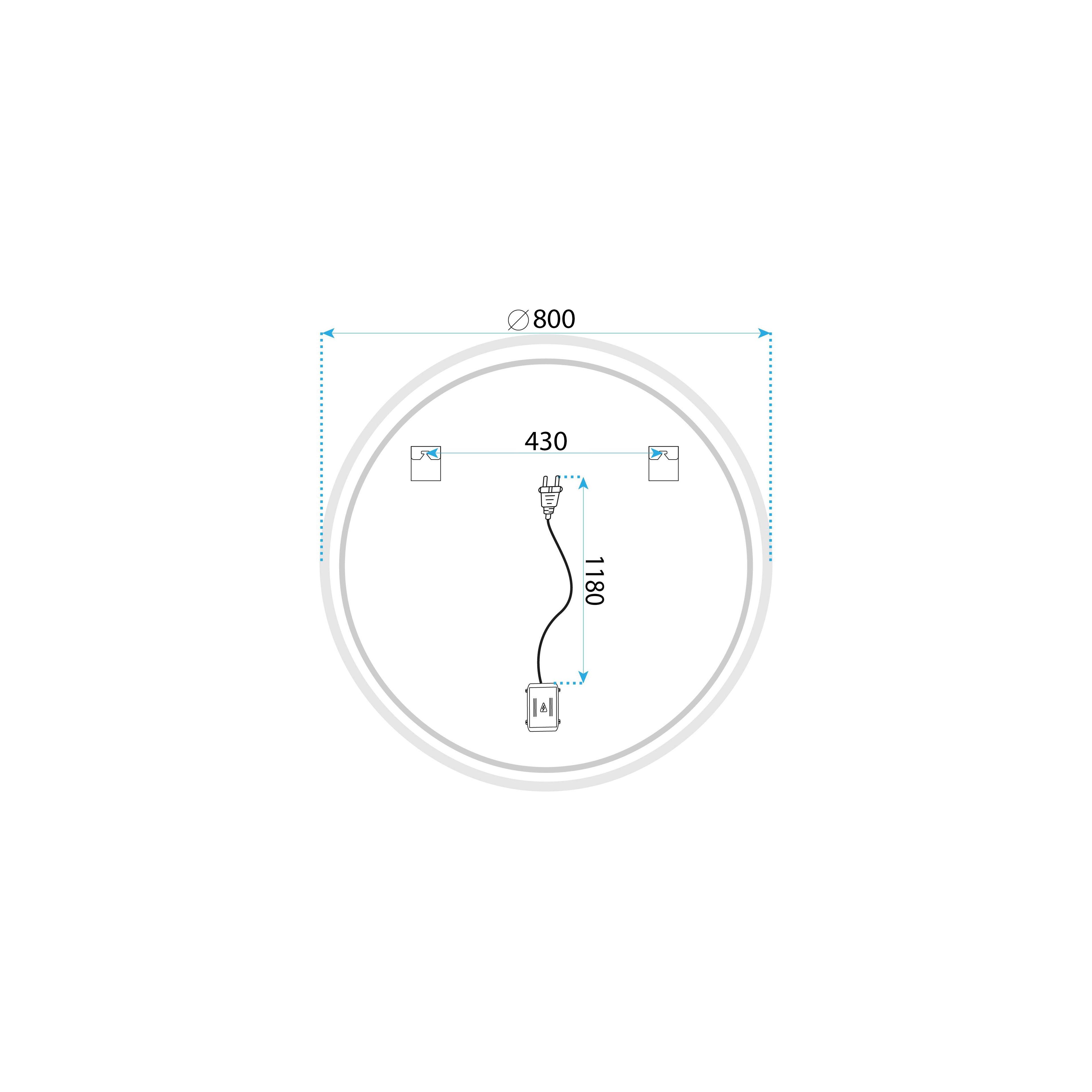 Mirror LED SOFT 80