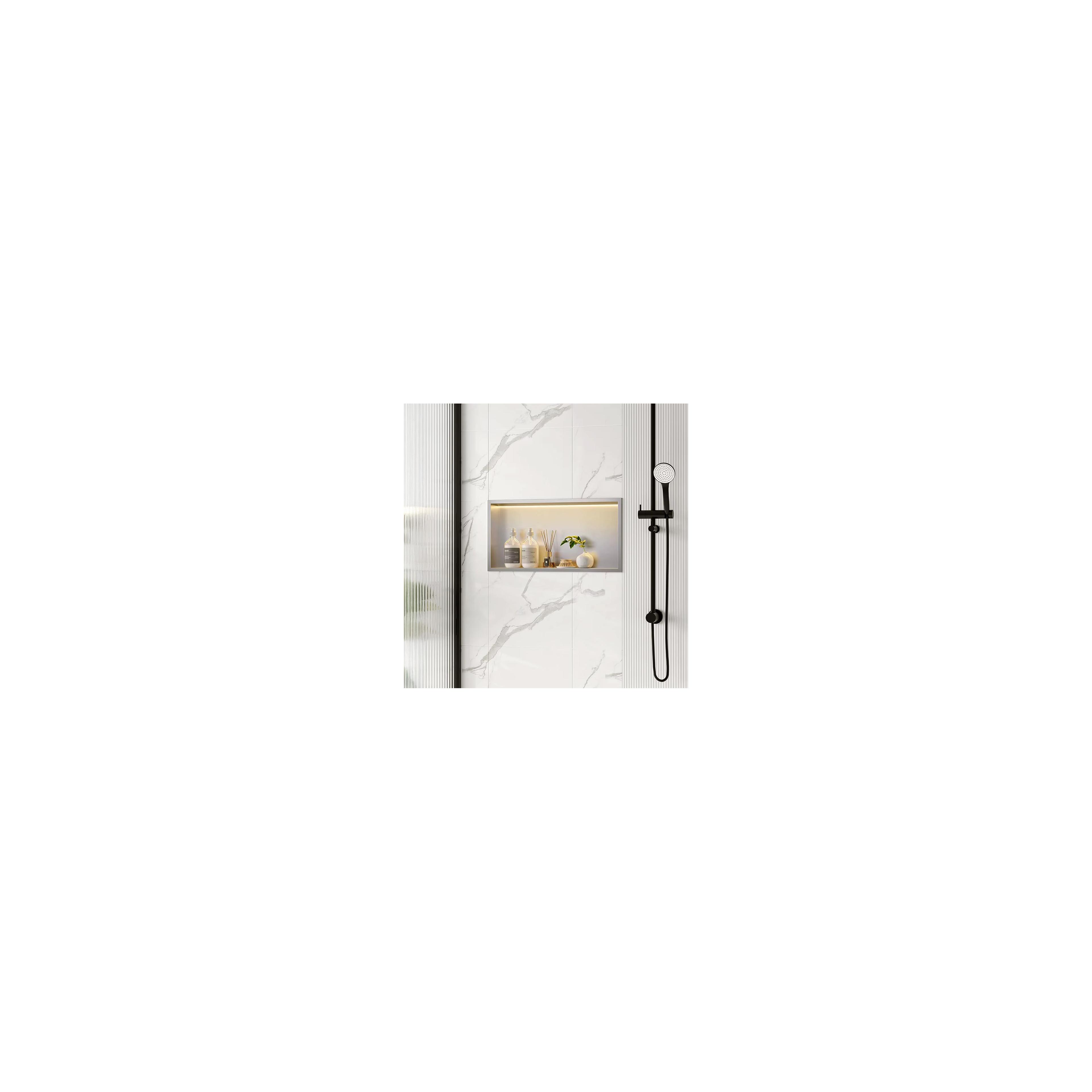 RAFT BAIE INCASTRAT PERETE LED 30x60 steel brush