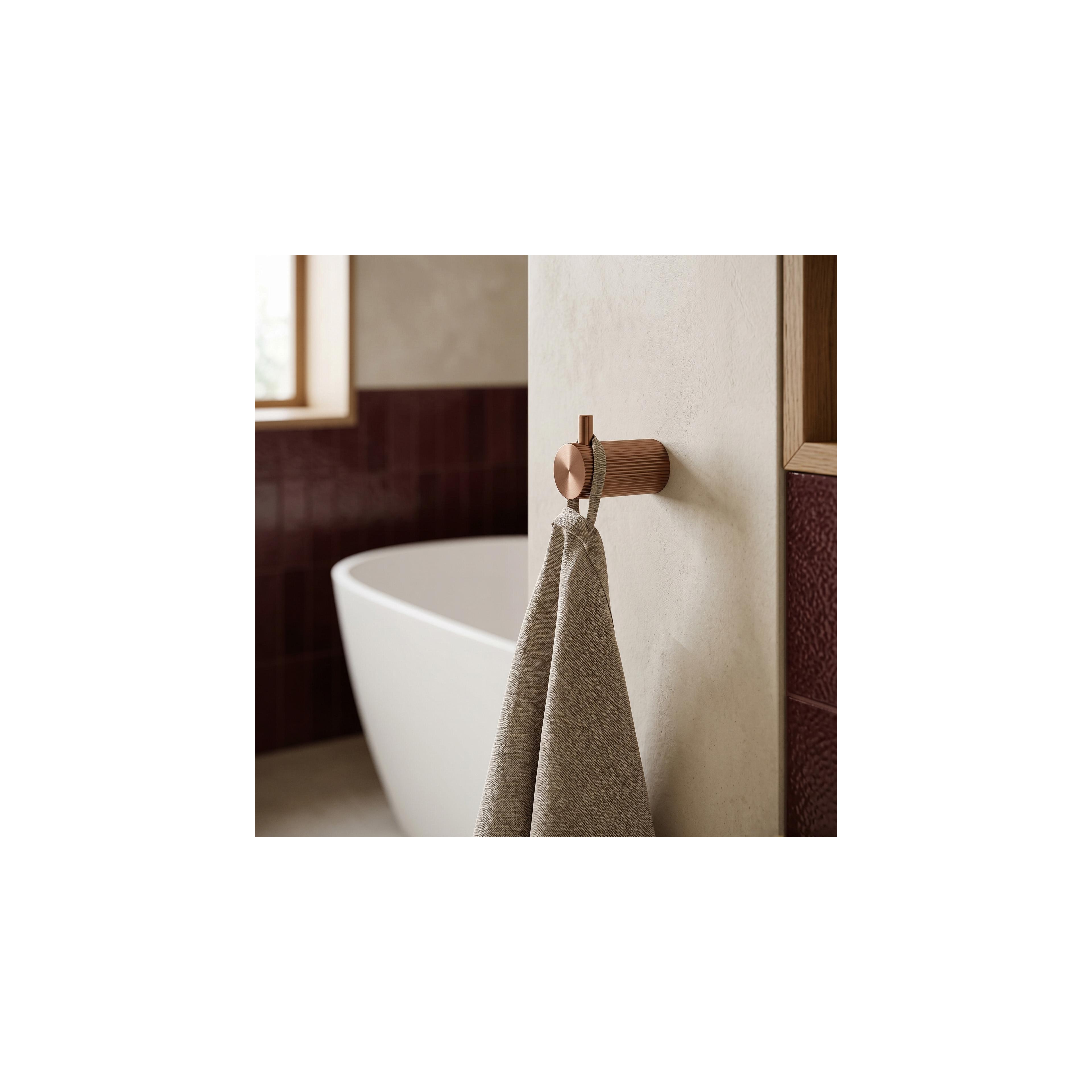 Gancho de casa de banho A64104 SOLO Brush Copper