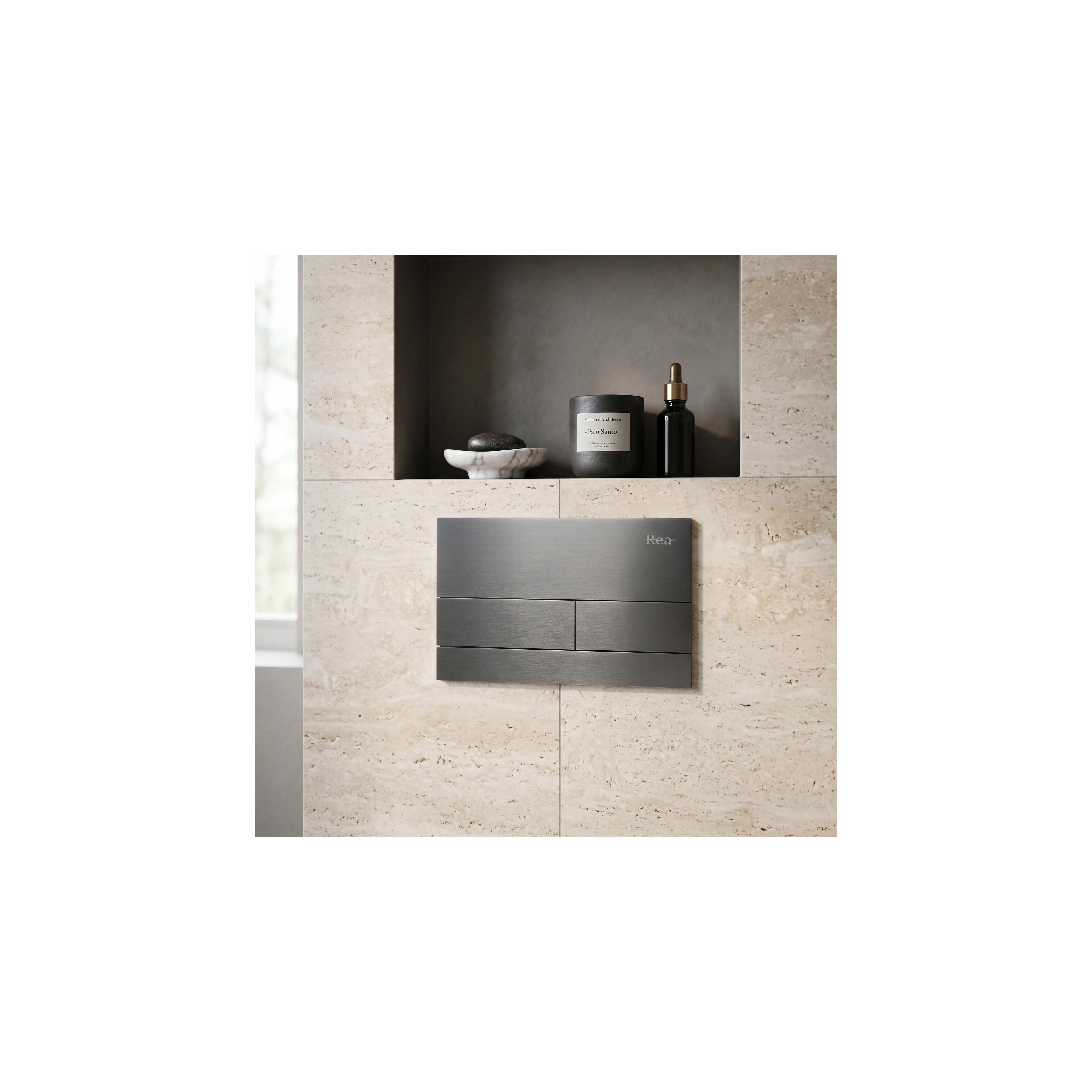Concealed WC Frame Set Slim 024N with Titan Button