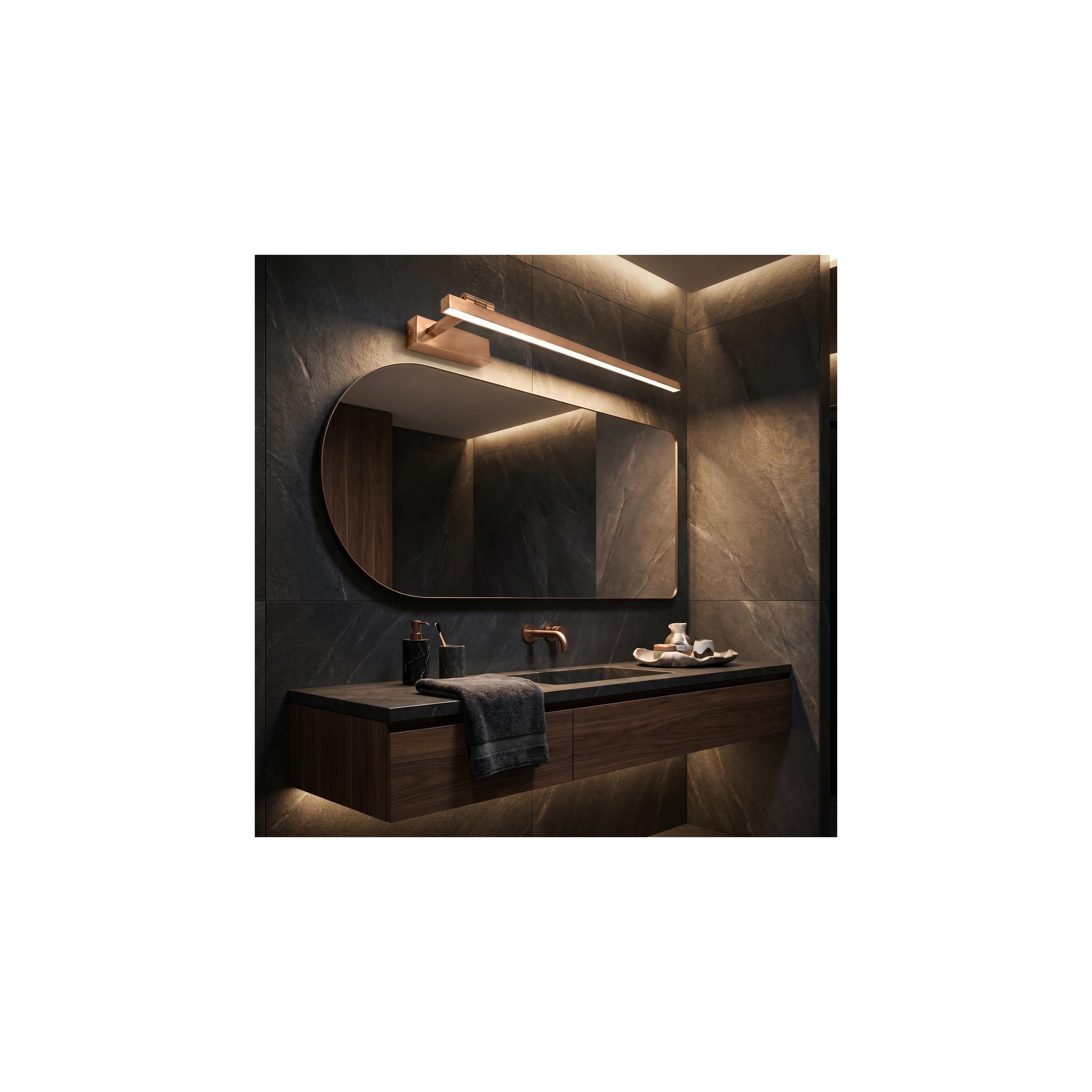 Vannitoa seina LED-valgusti SWE039-1W 80cm BRUSH COPPER