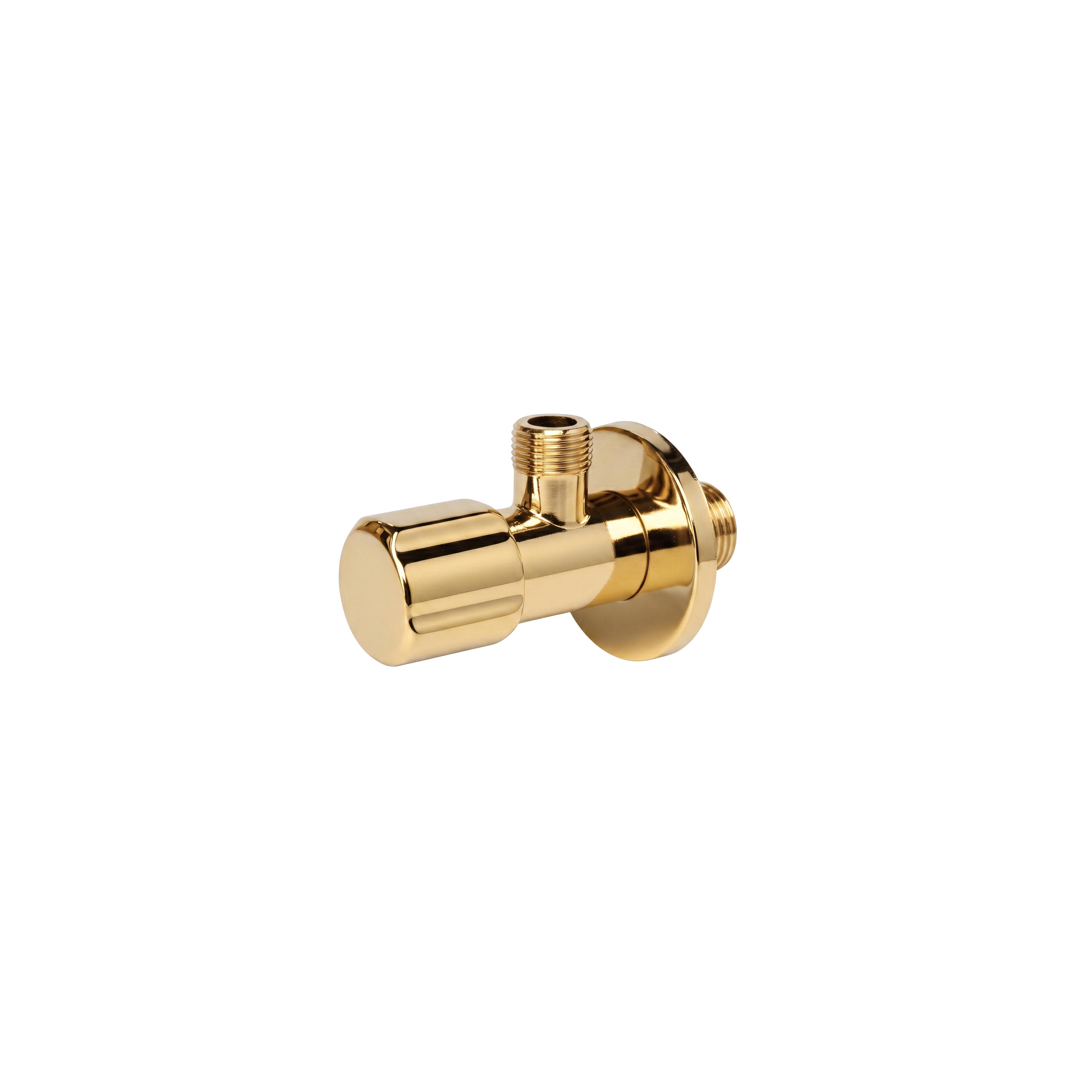 Ugaoni ventil 02 1/2" x 3/8" Gold