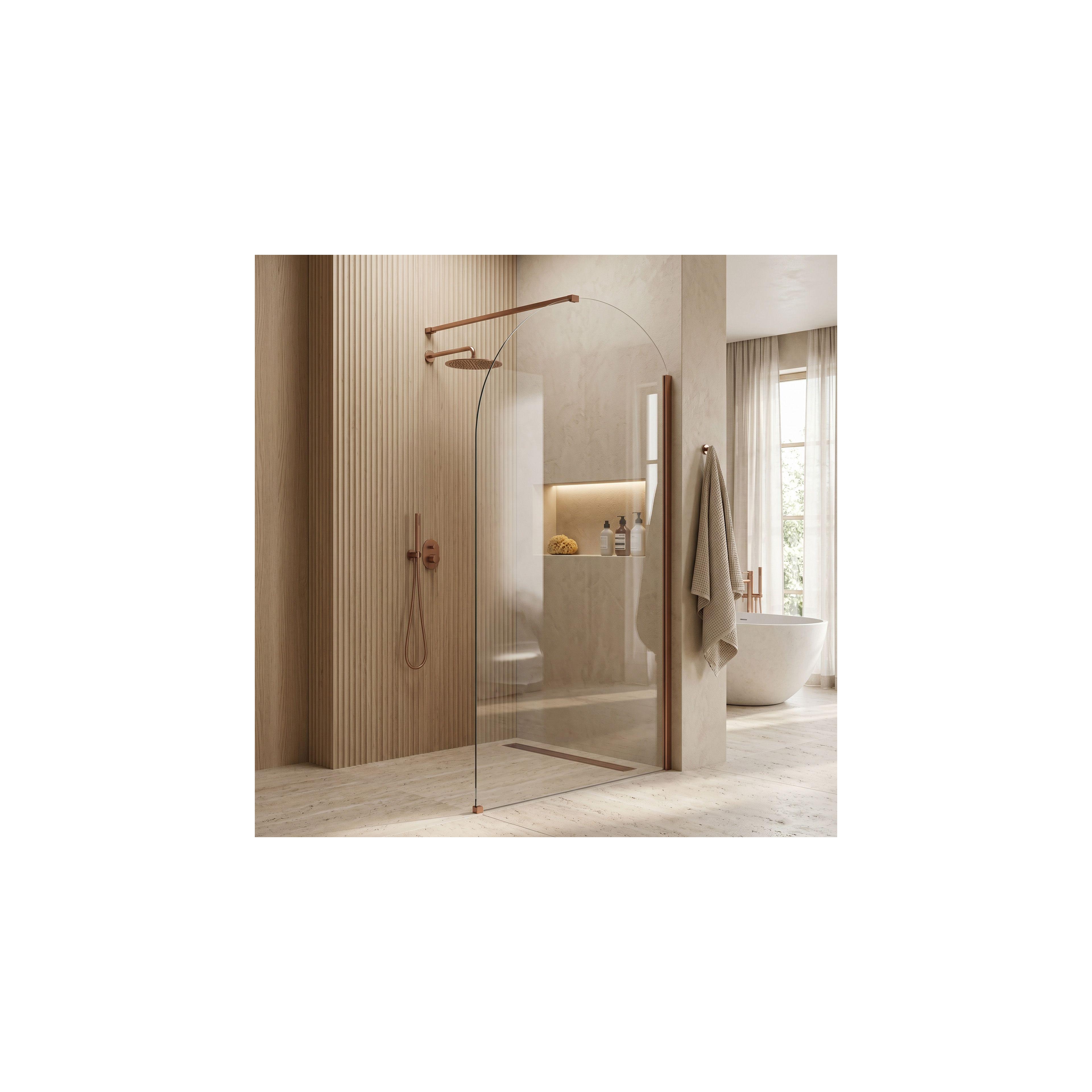 Paroi de douche Rea Heaven Brush Copper 100