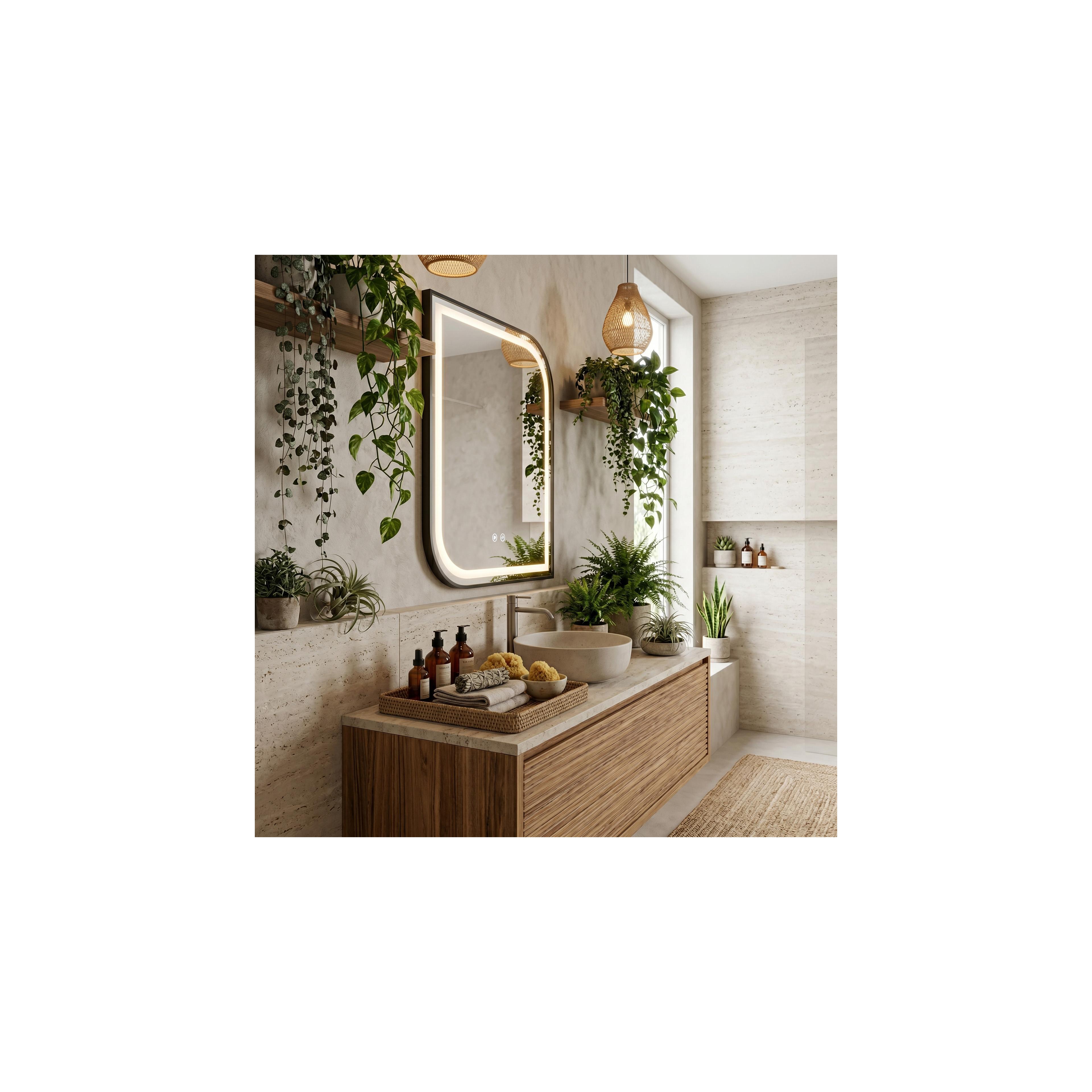 Espejo LED ZONE 80X60 BLACK