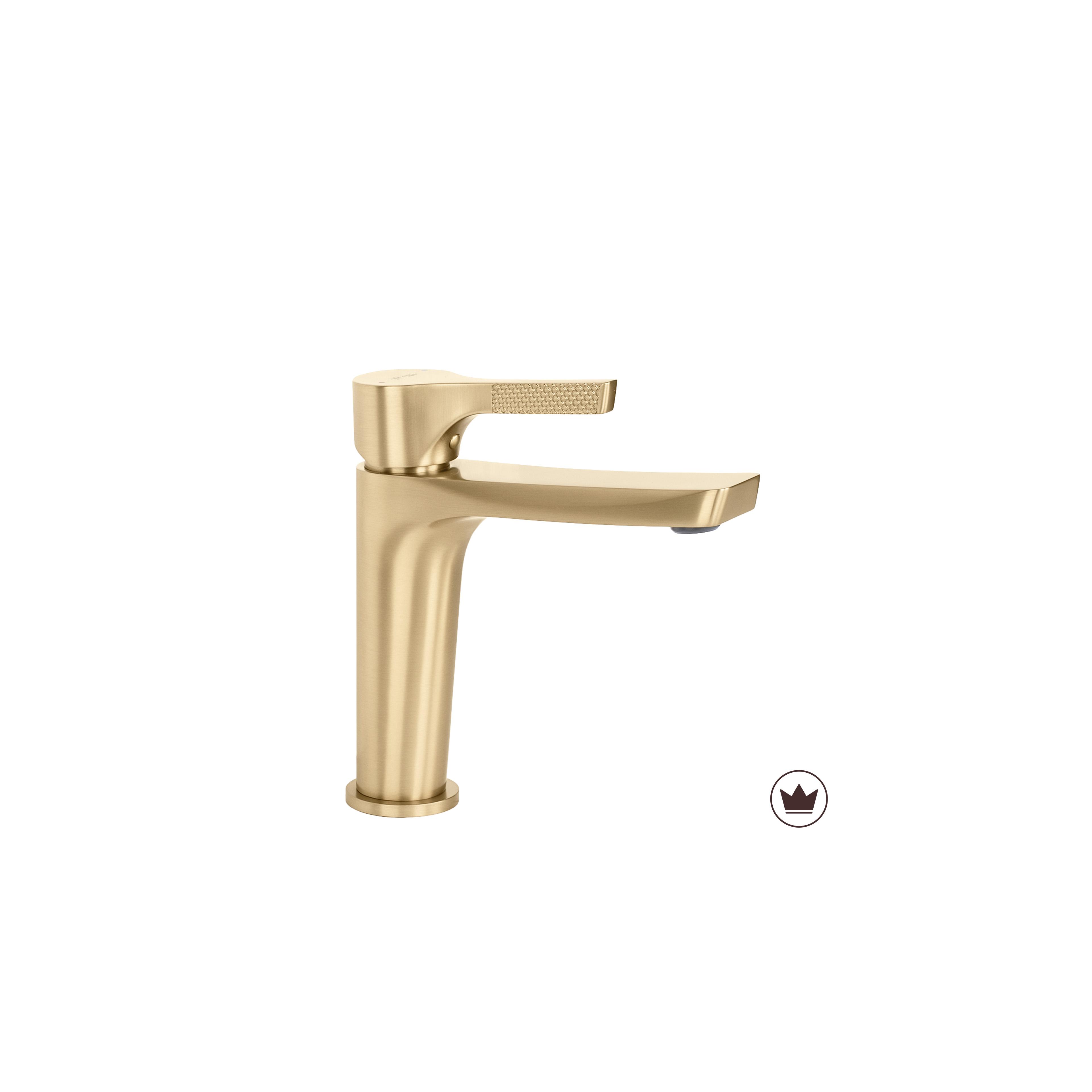 Robinet de lavabo PREMIUM Rea Maxim Brush Gold Low
