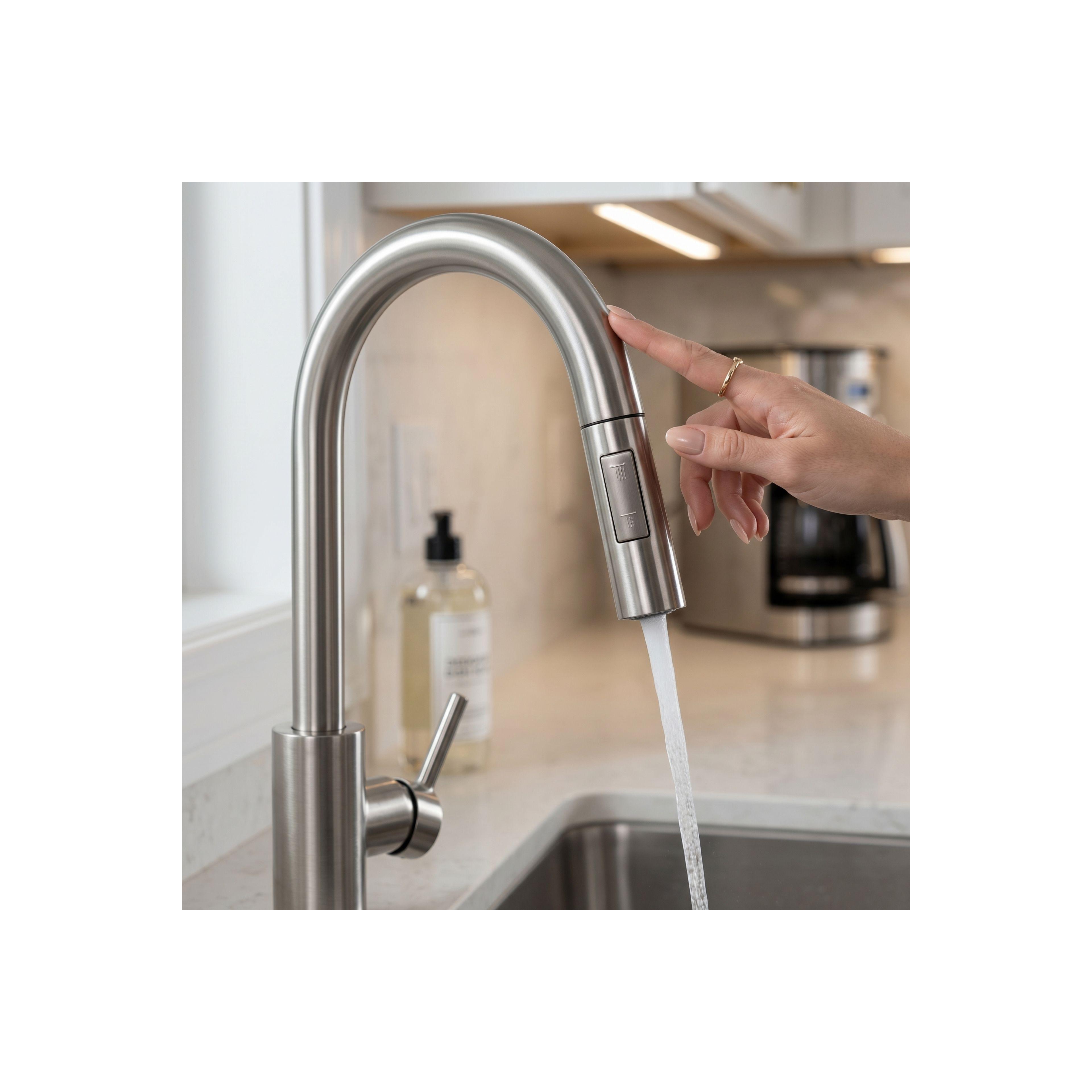 Kitchen faucet Fresh Touch Brush Nickel