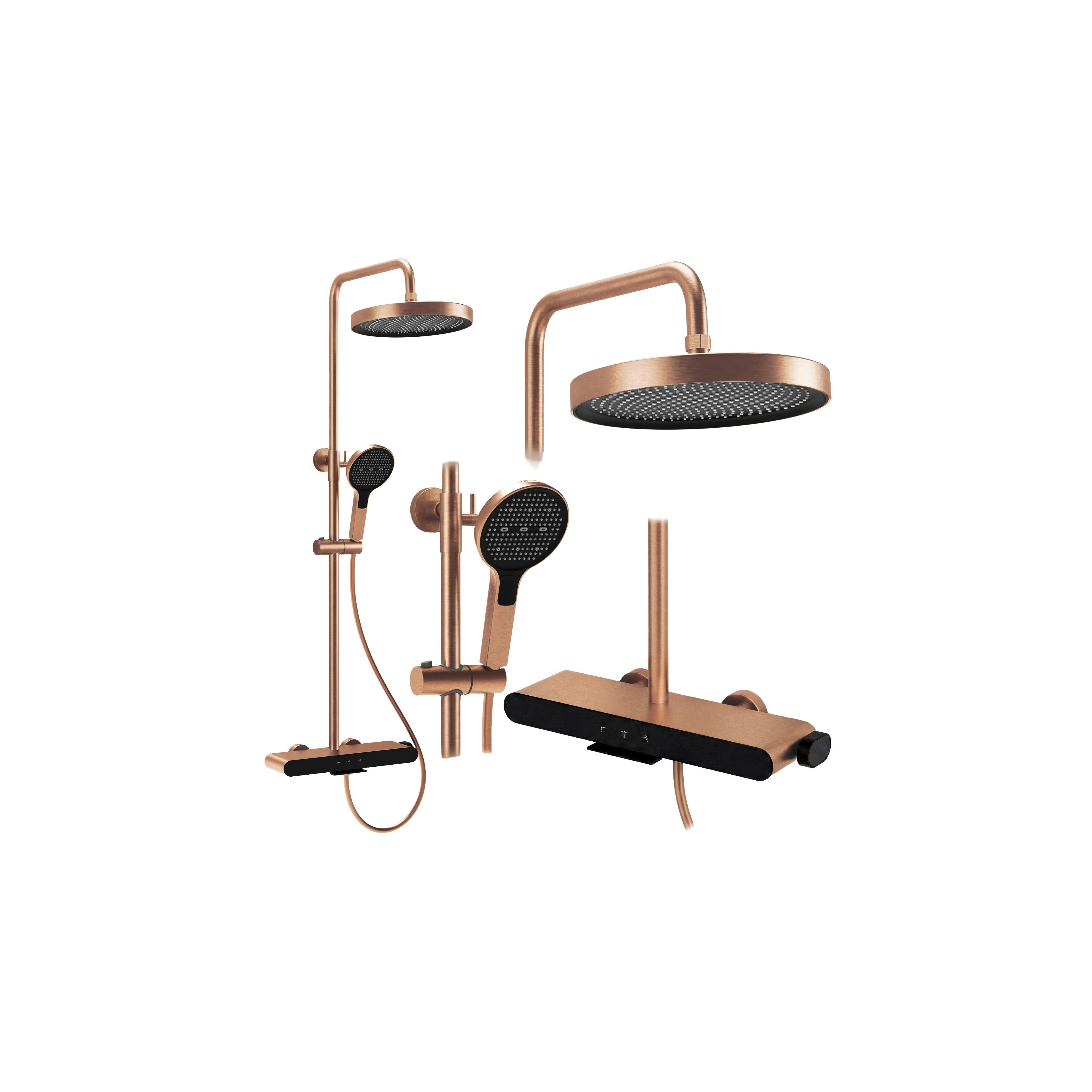 Shower set REA Farel Brush Copper