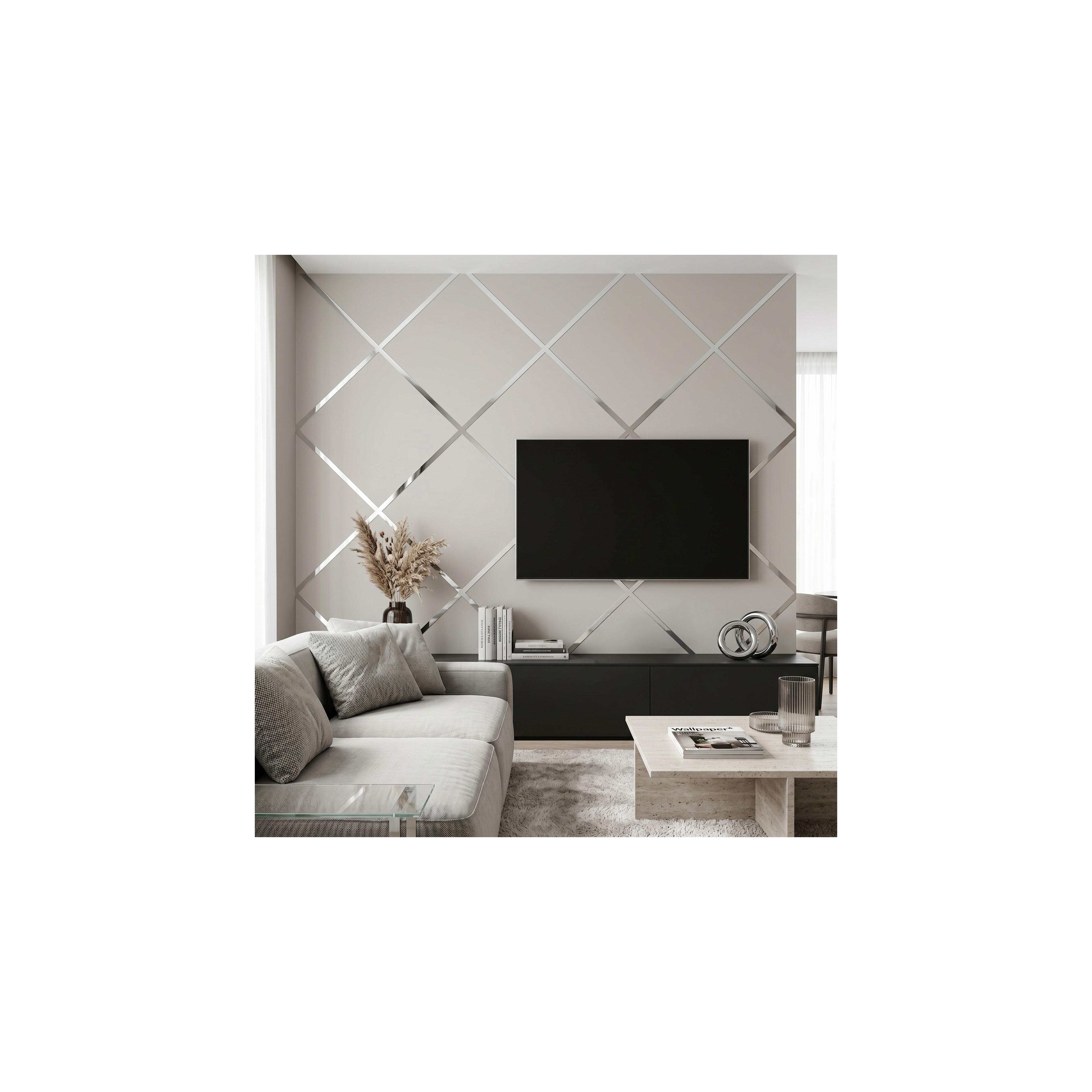 Self-adhesive decorative trim Rea P14454CC 3,8cm Silver