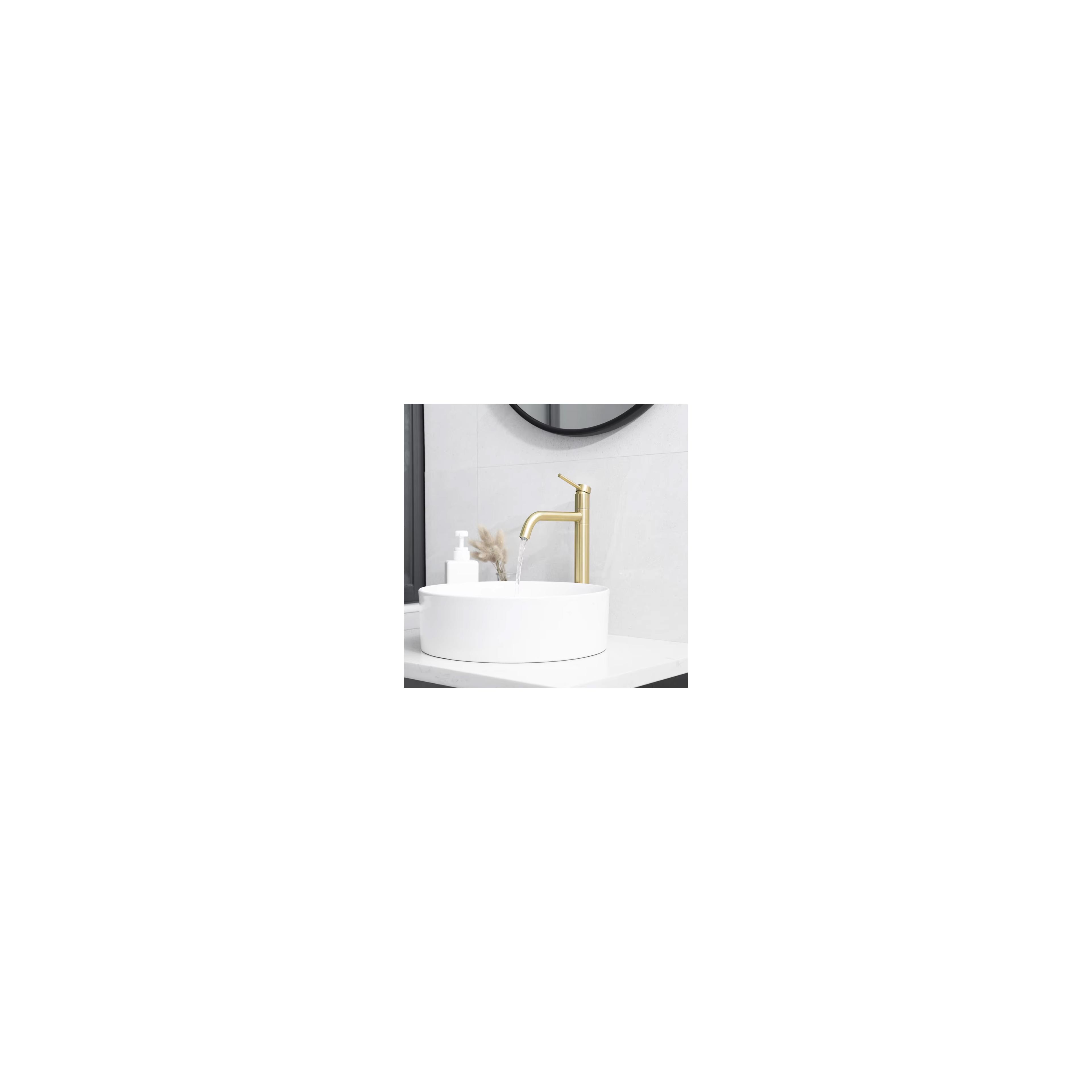 Grifo de baño Rea Lugano Slim Brush Gold High