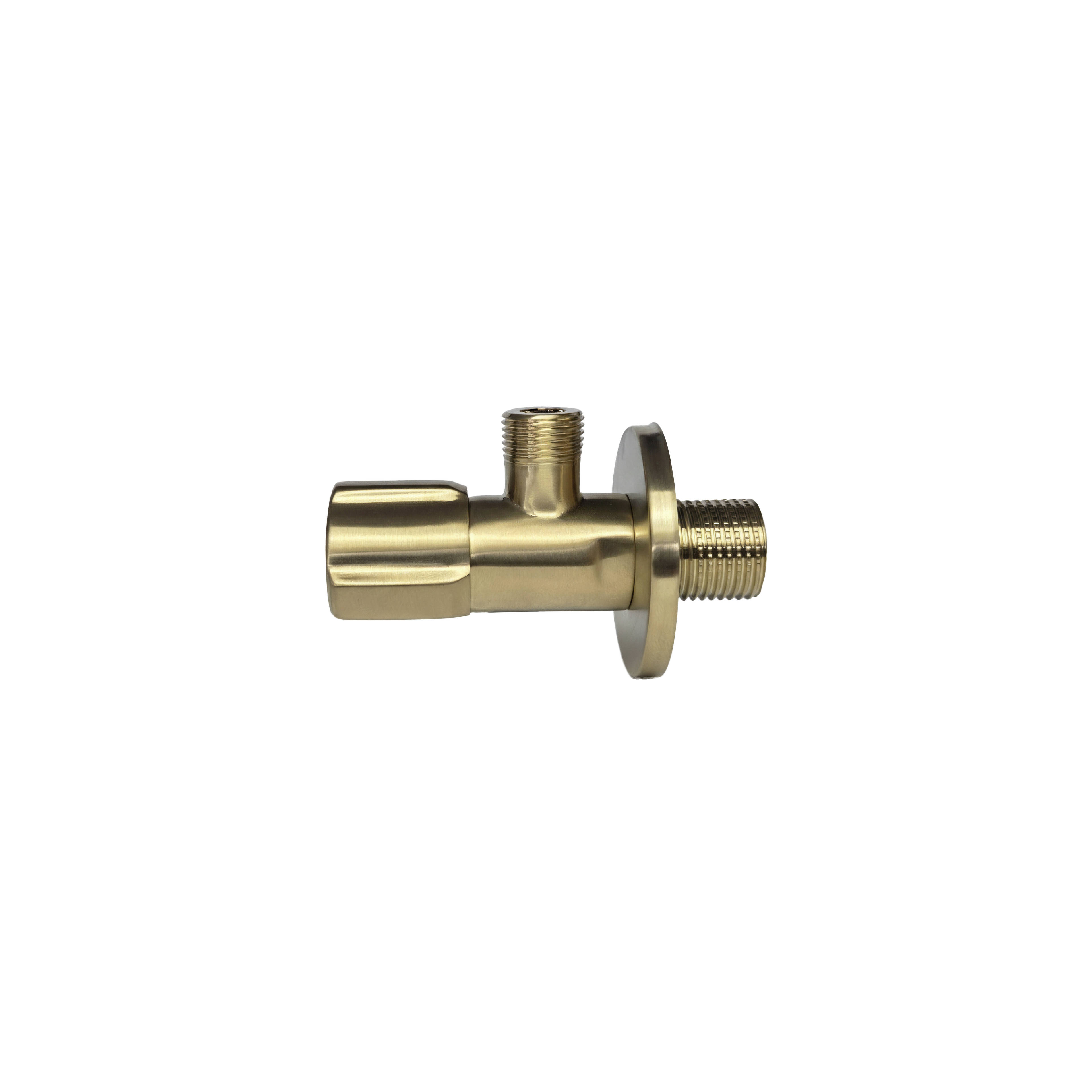 Robinet d’angle 02  1/2" x 3/8" Brush Gold