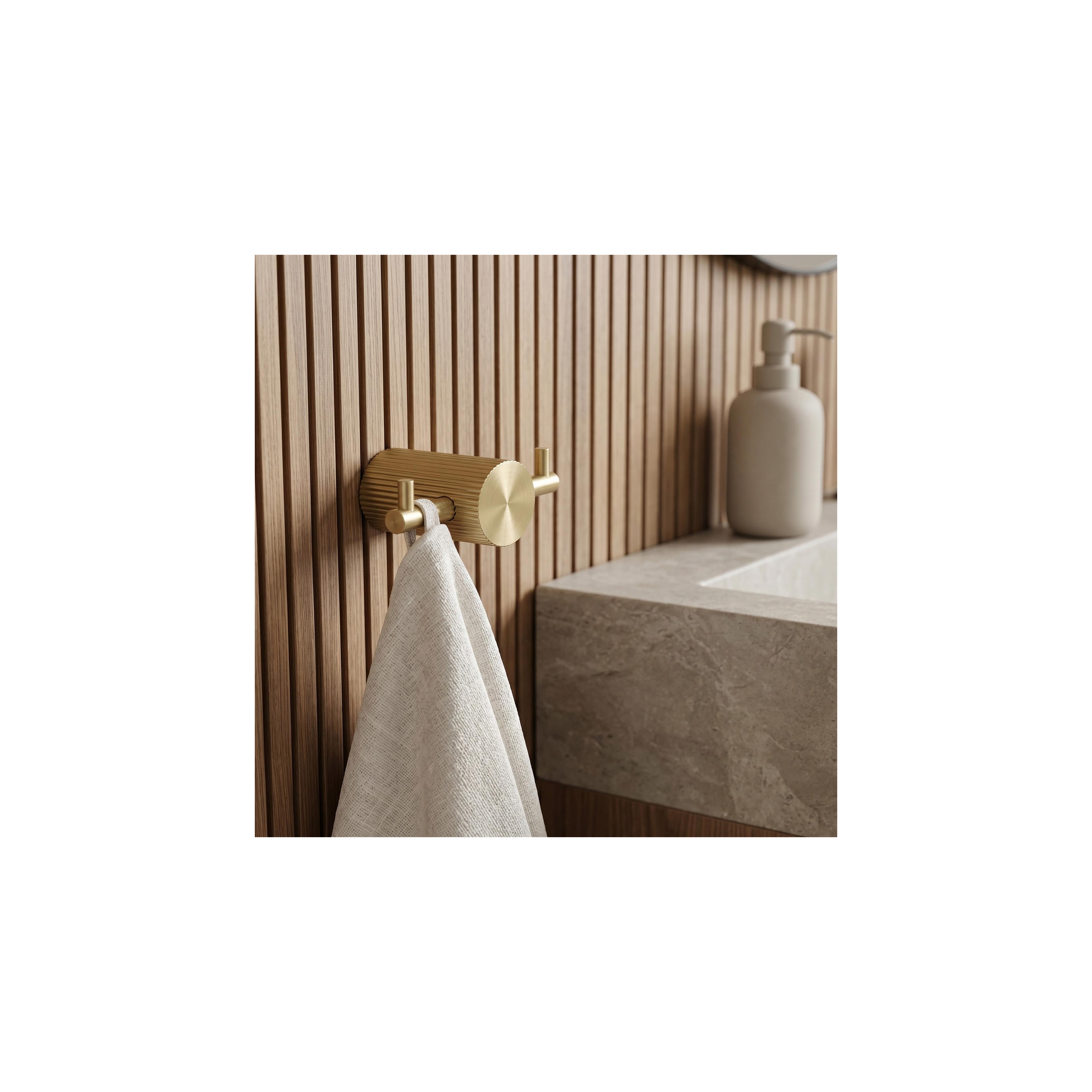Gancho de casa de banho 64104A SOLO Brush Gold