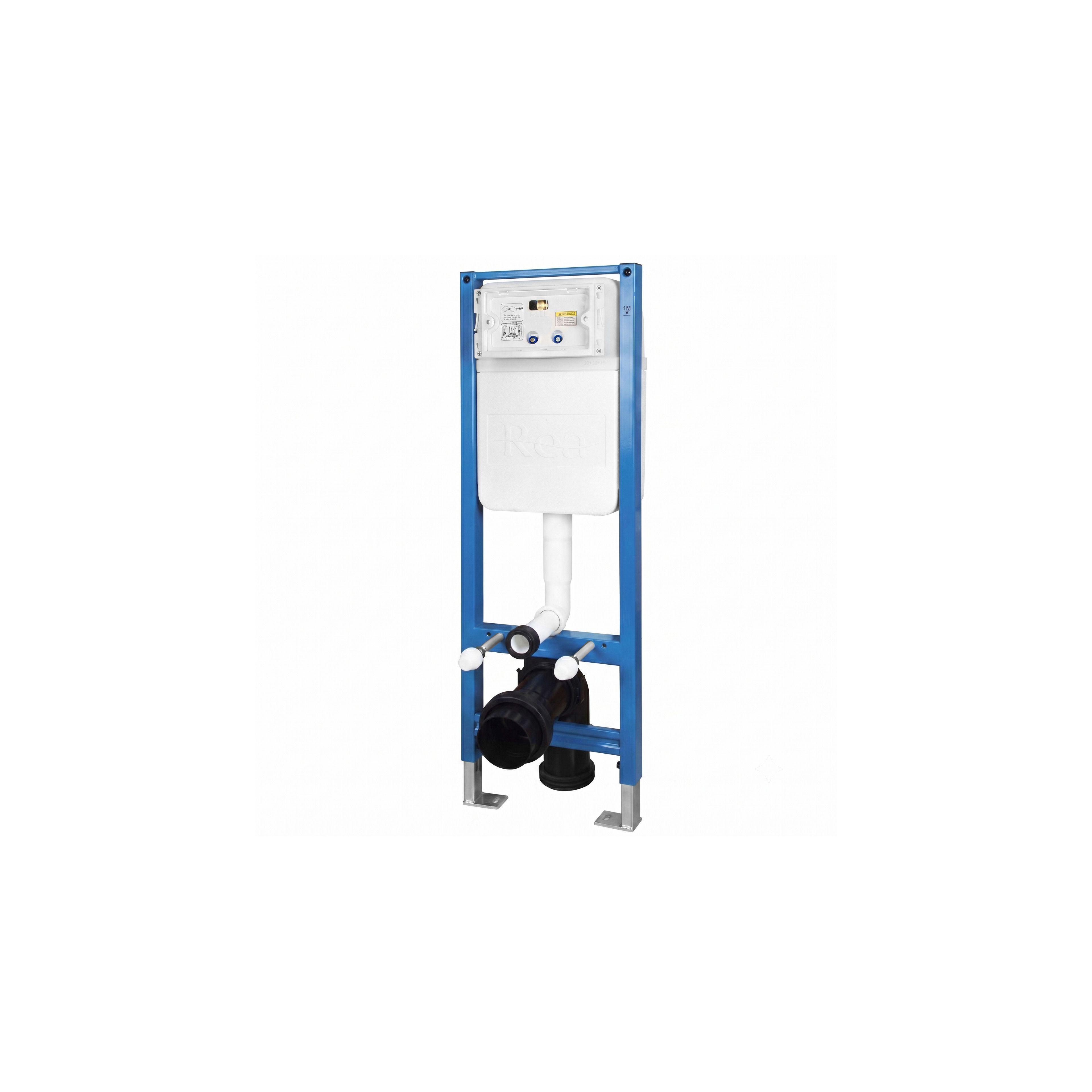 Unterputz-WC-Gestell Set Slim 024N mit T White Glass Drückerplatte