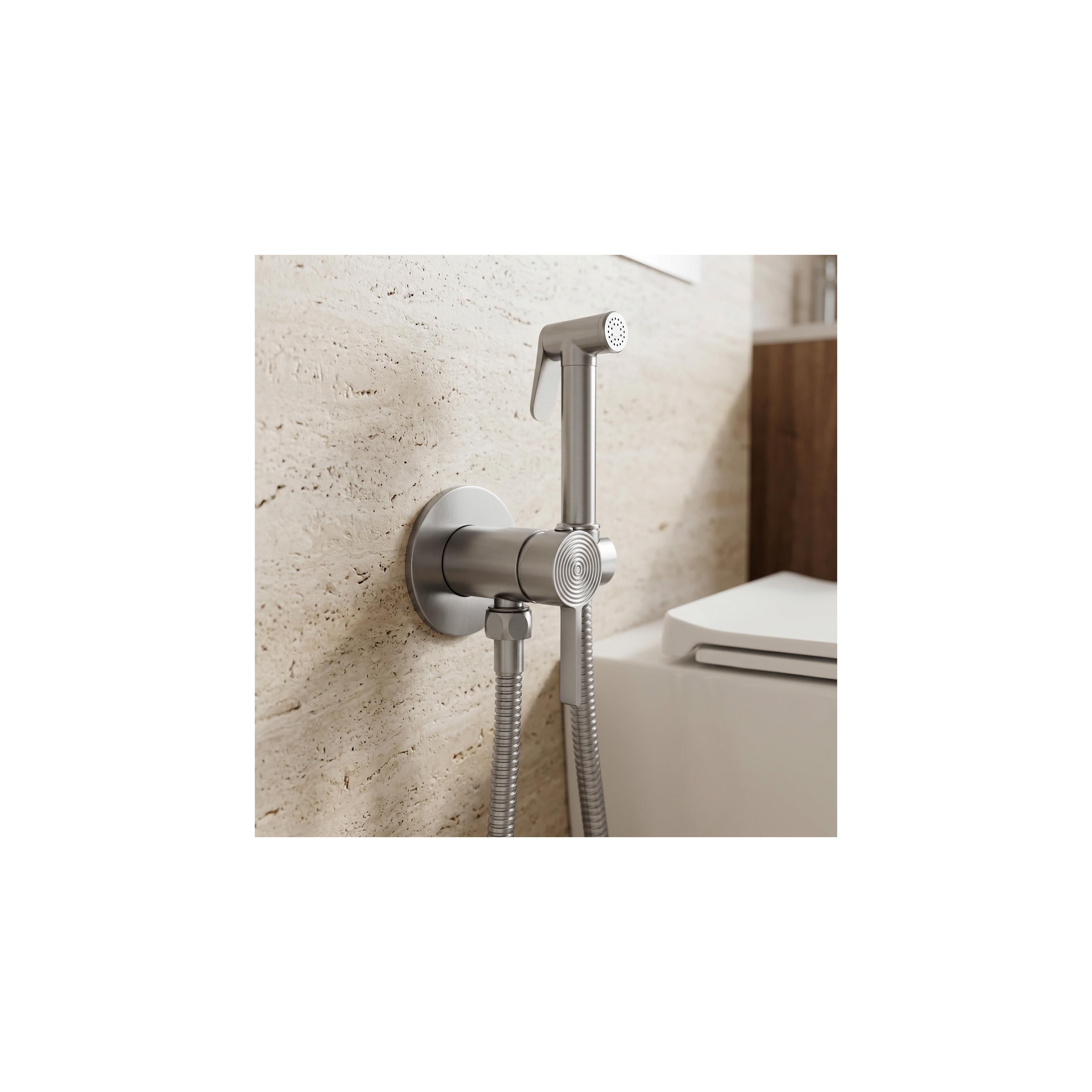 Miješalica za bide Foss Clif Brush Nickel