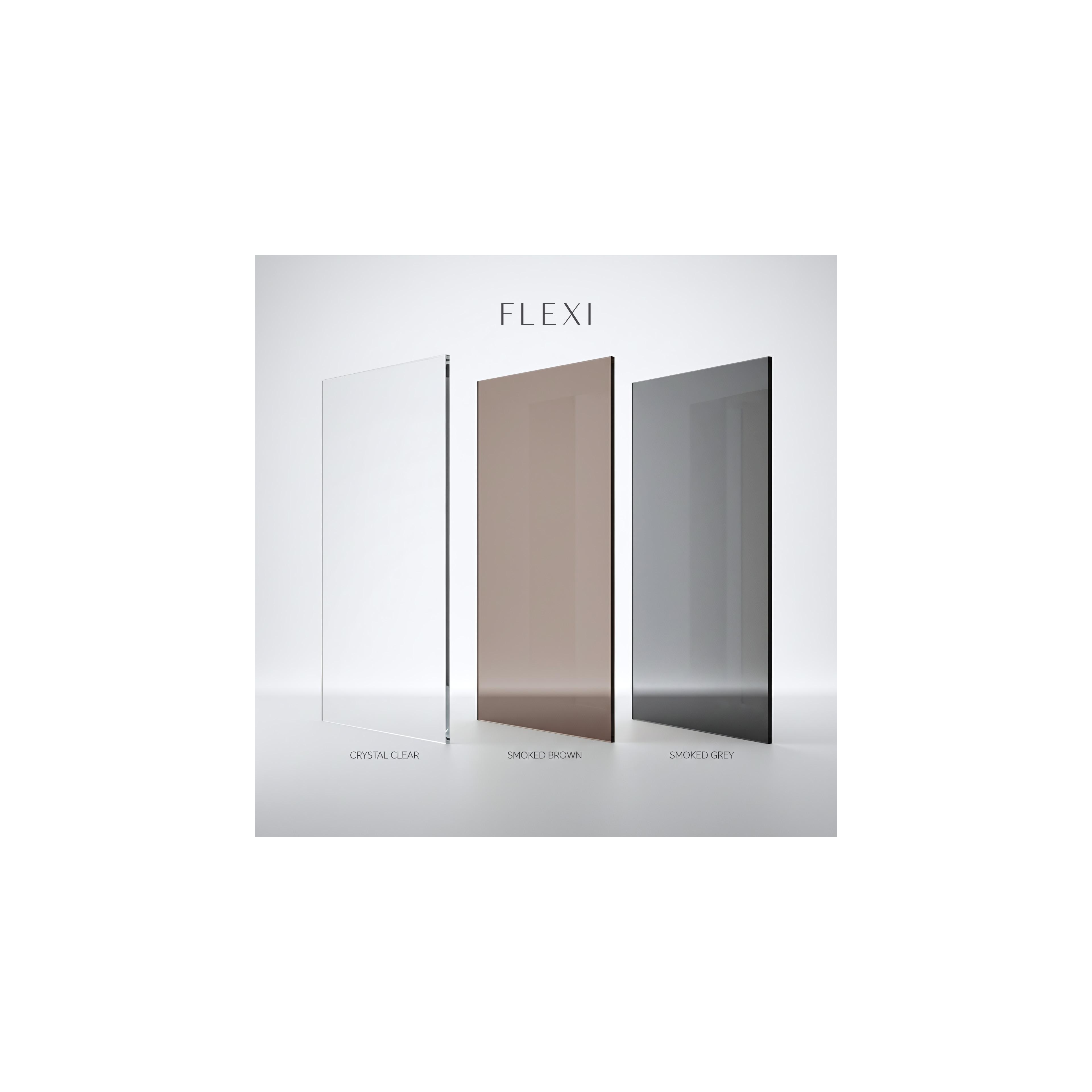 Paroi de douche Rea Flexi Grey / Black 80