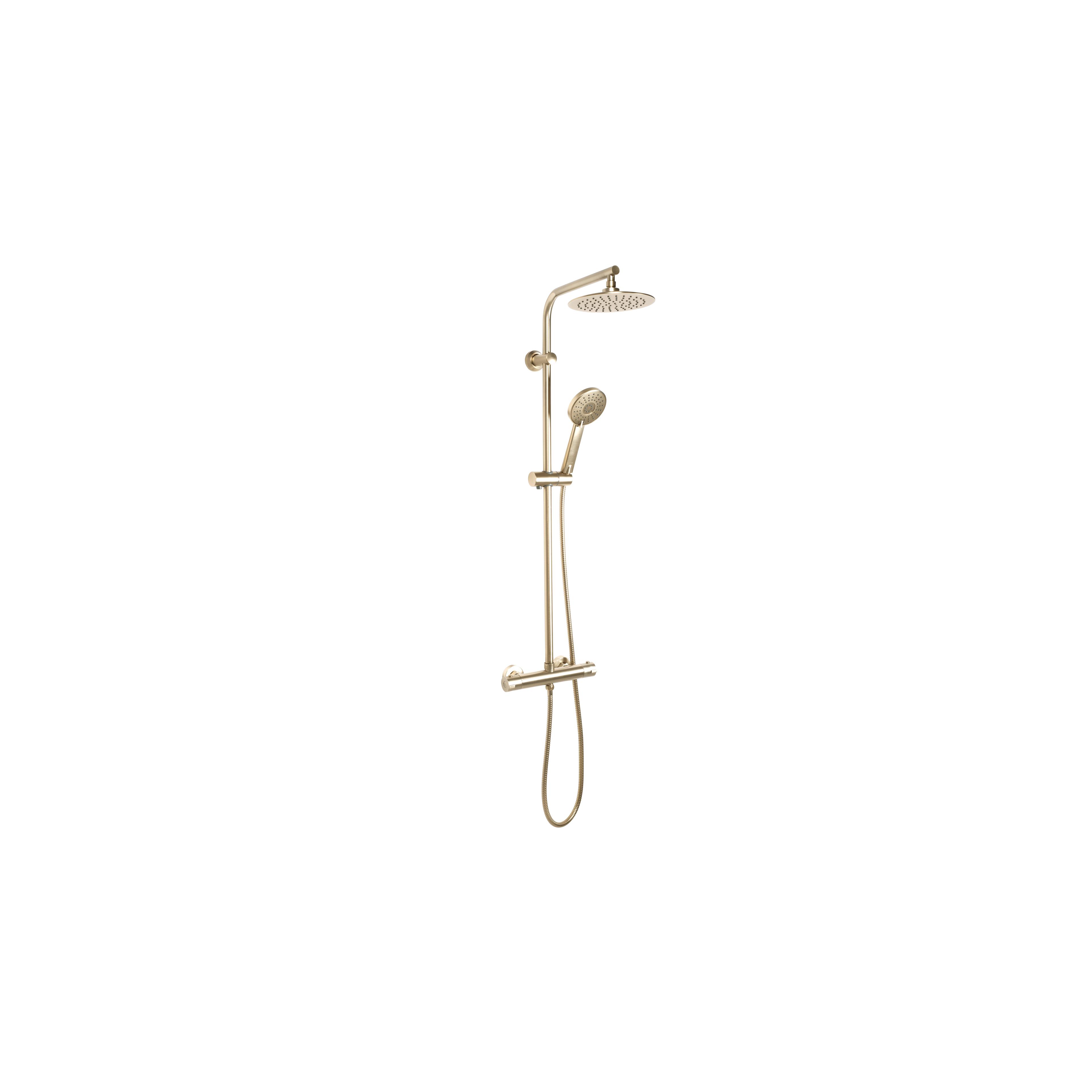 Conjunto de ducha con termostato REA Bliss brush gold