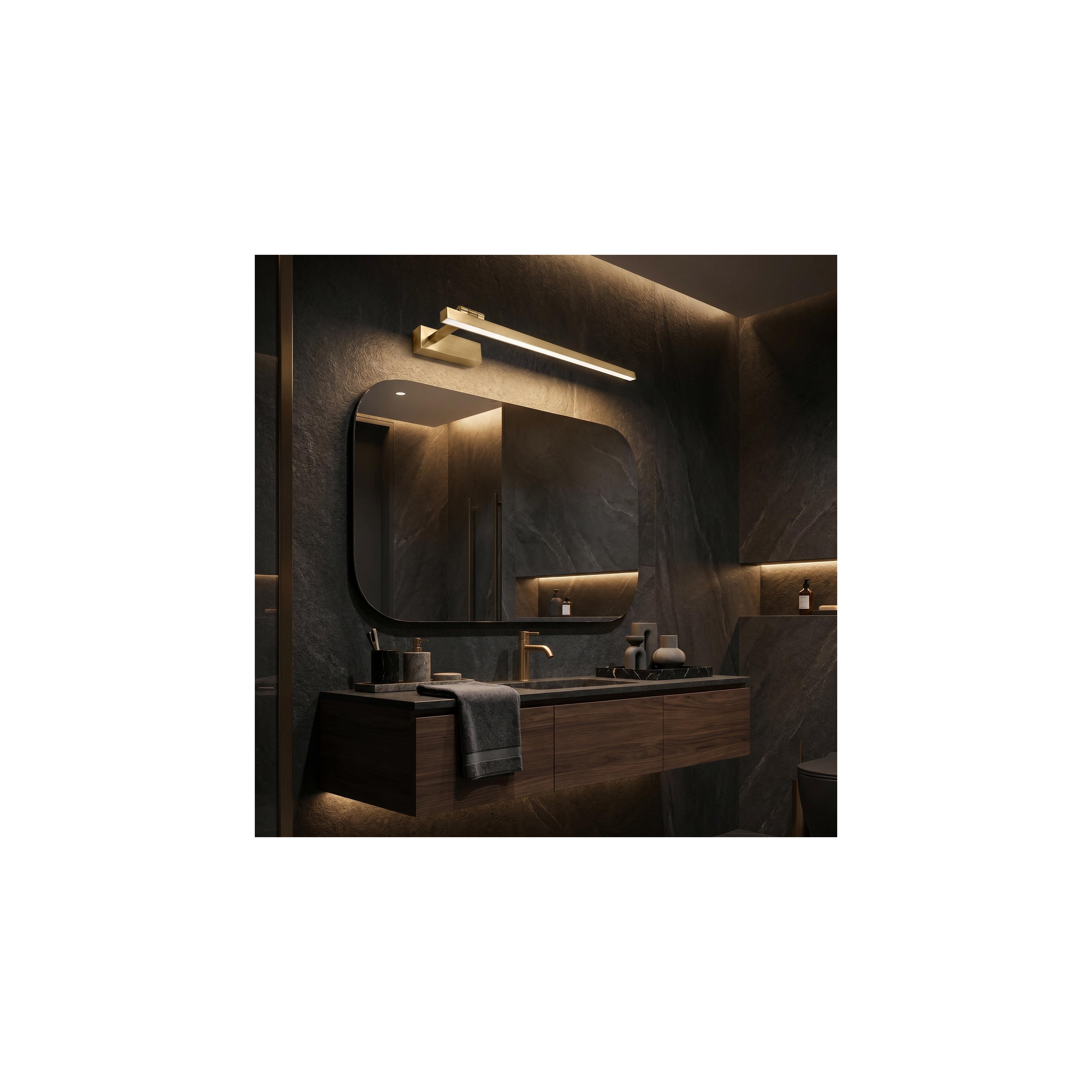 Vannitoa seina LED-valgusti SWE032-1W 60cm BRUSH GOLD