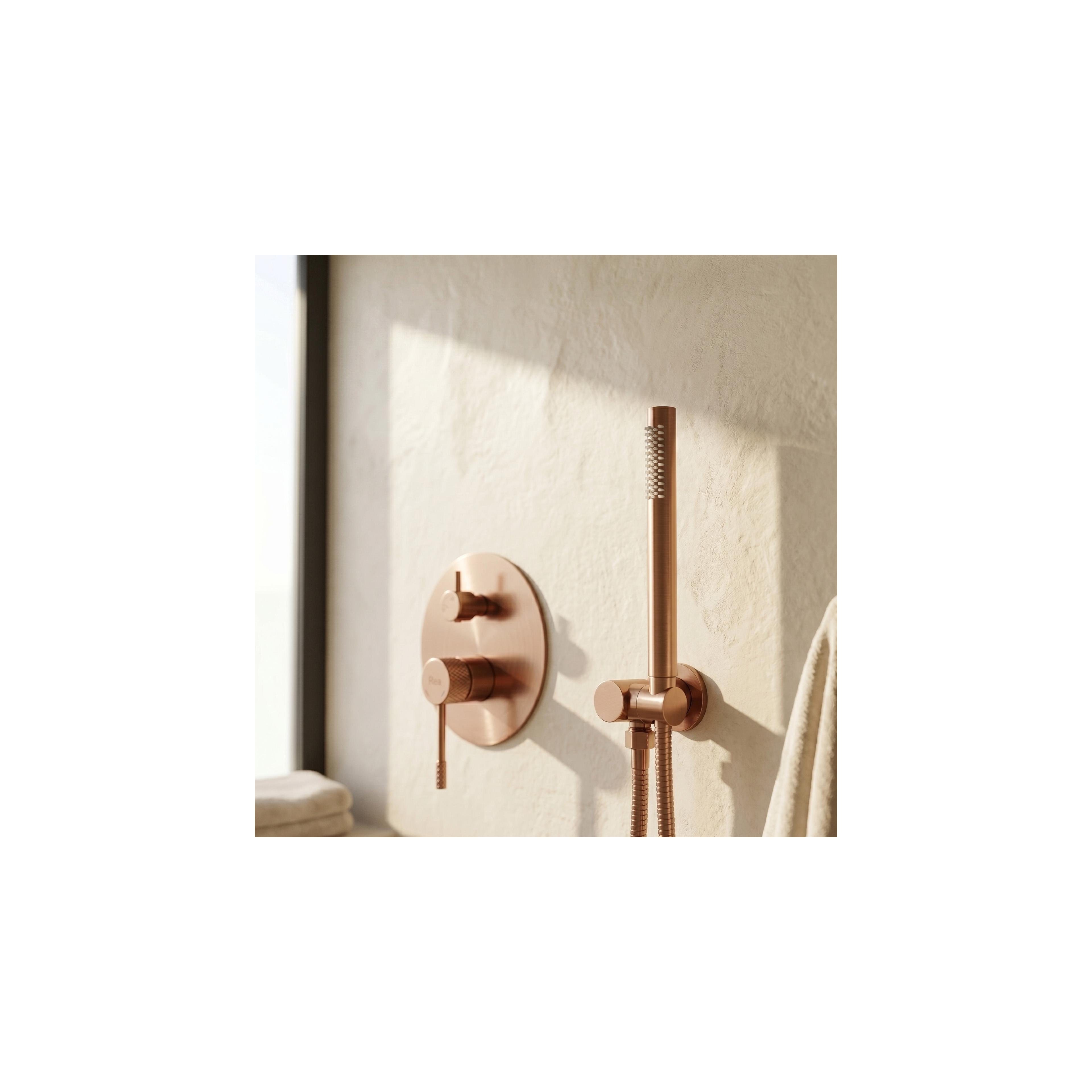 Shower system Rea Venti Brush Copper + BOX