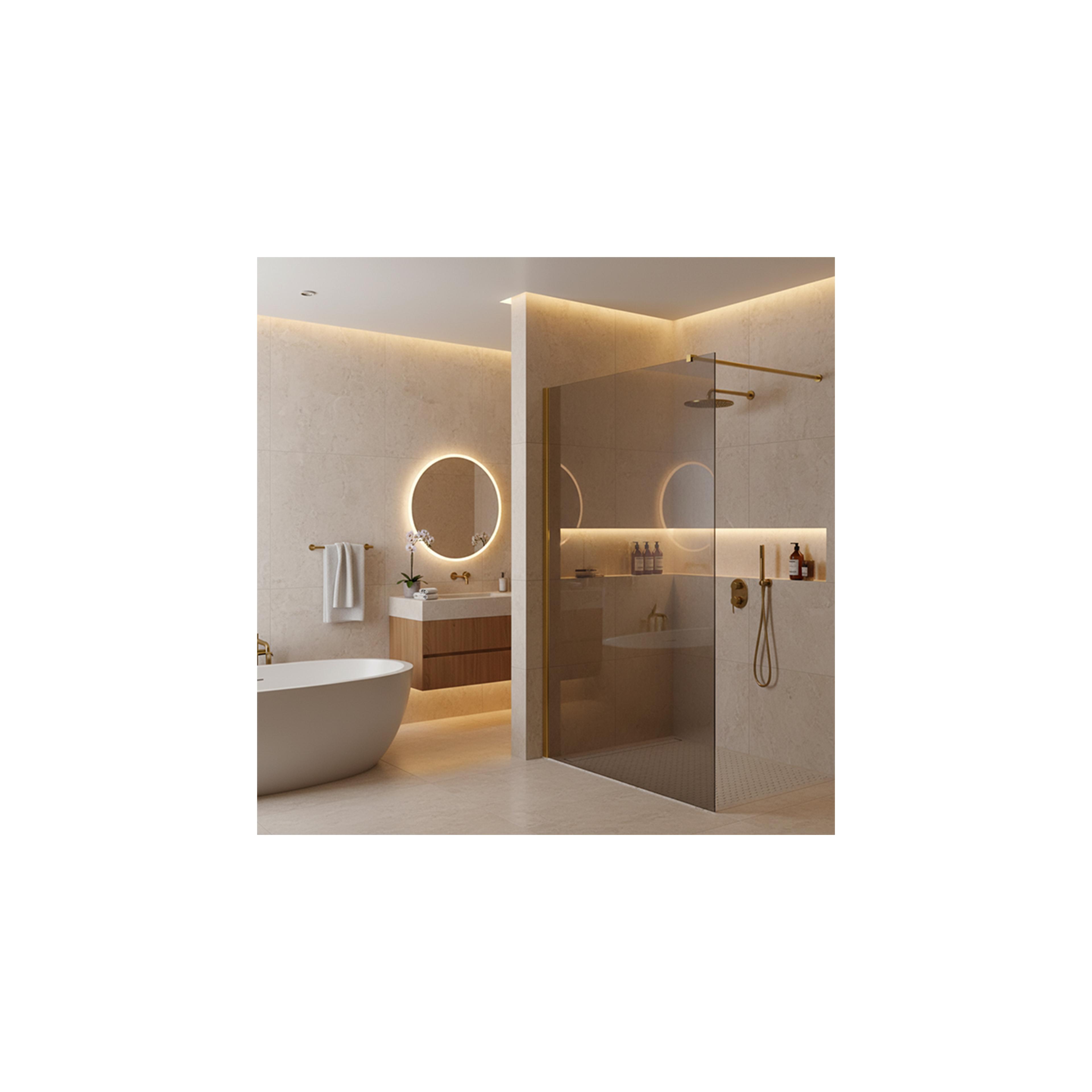 Paroi de douche Rea Flexi Grey / Gold 90
