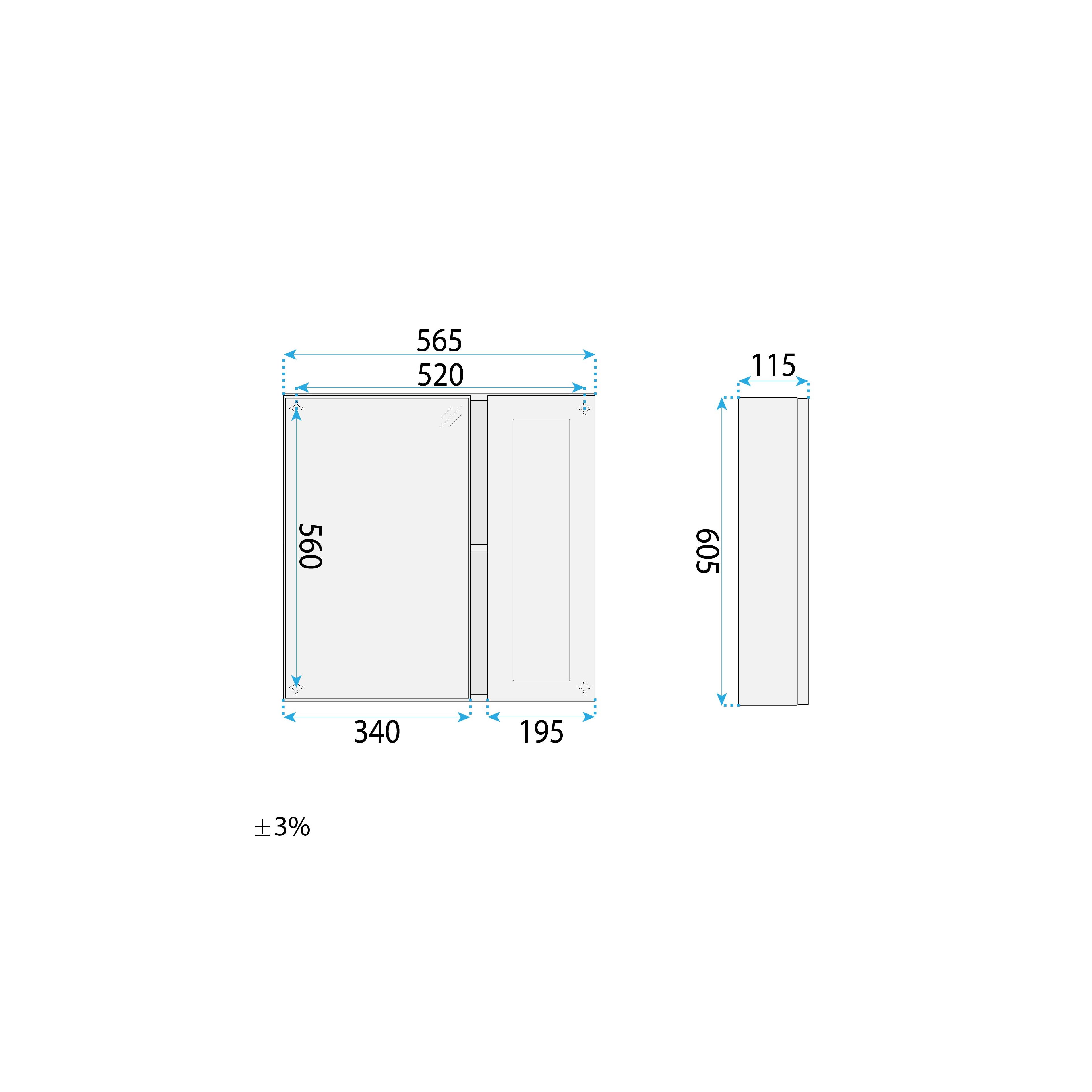 Set kupaonskog namještaja s umivaonikom Monti 60cm Grey