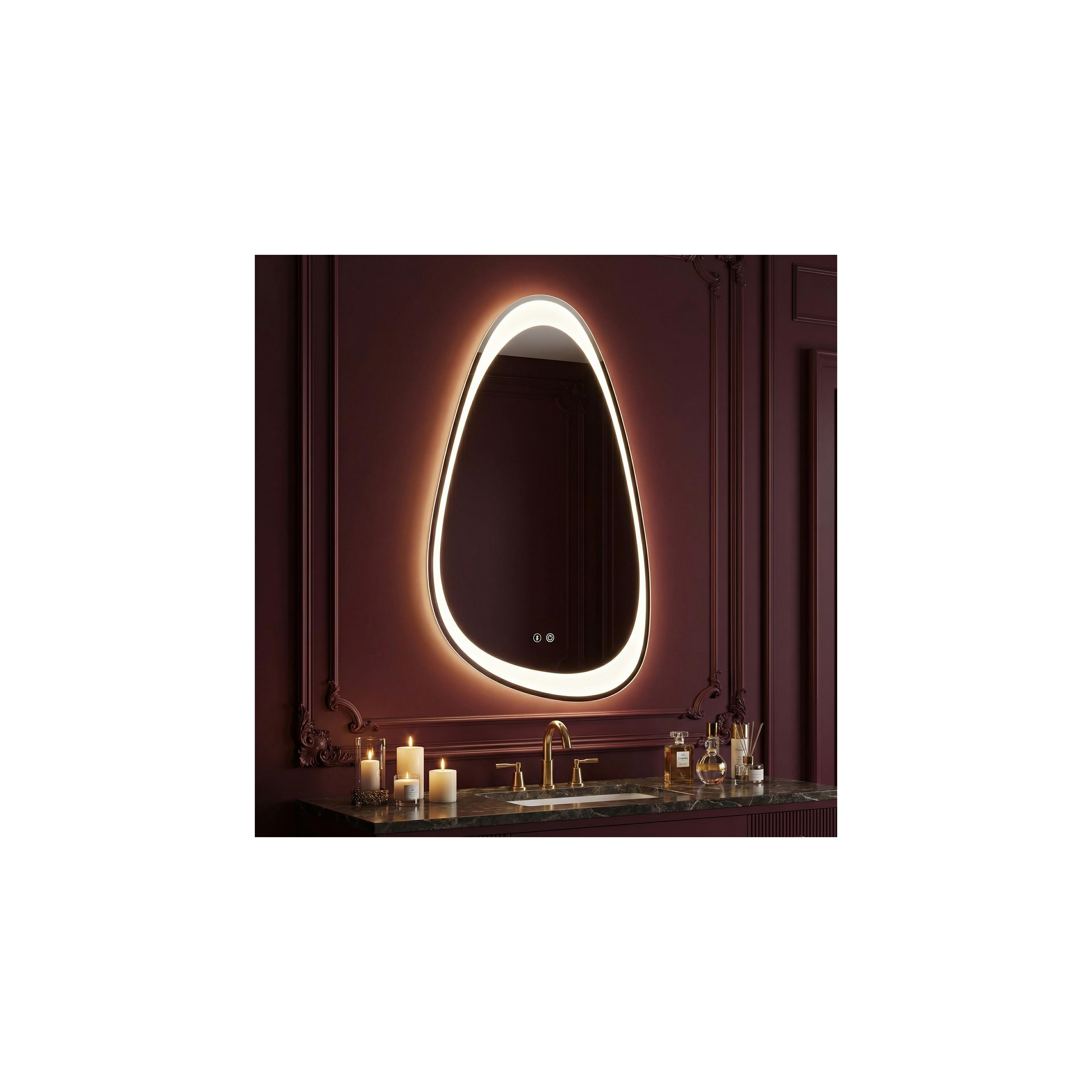 Mirror LED ART 90x50 cm