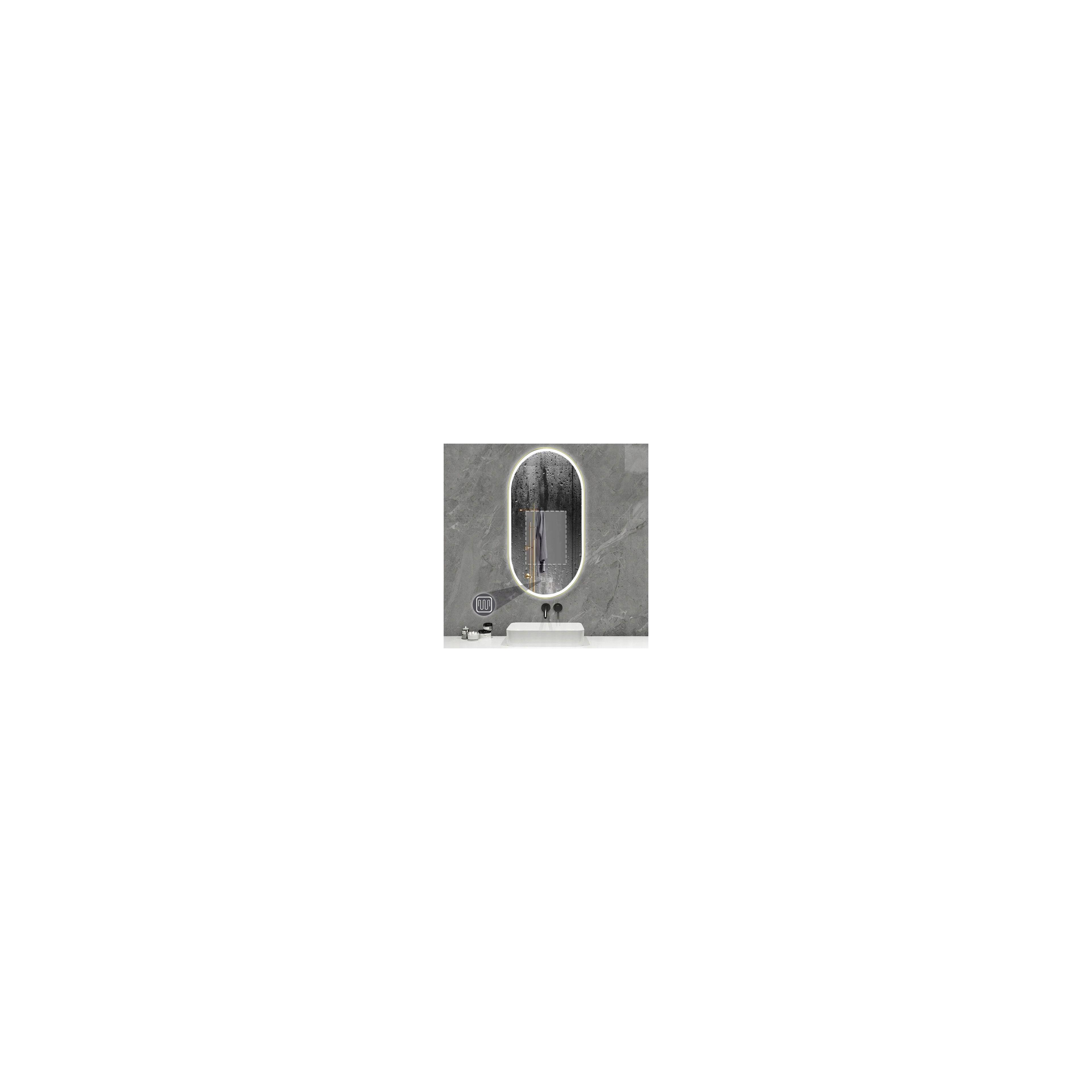 Miroir LED OVAL 50x100cm Gold