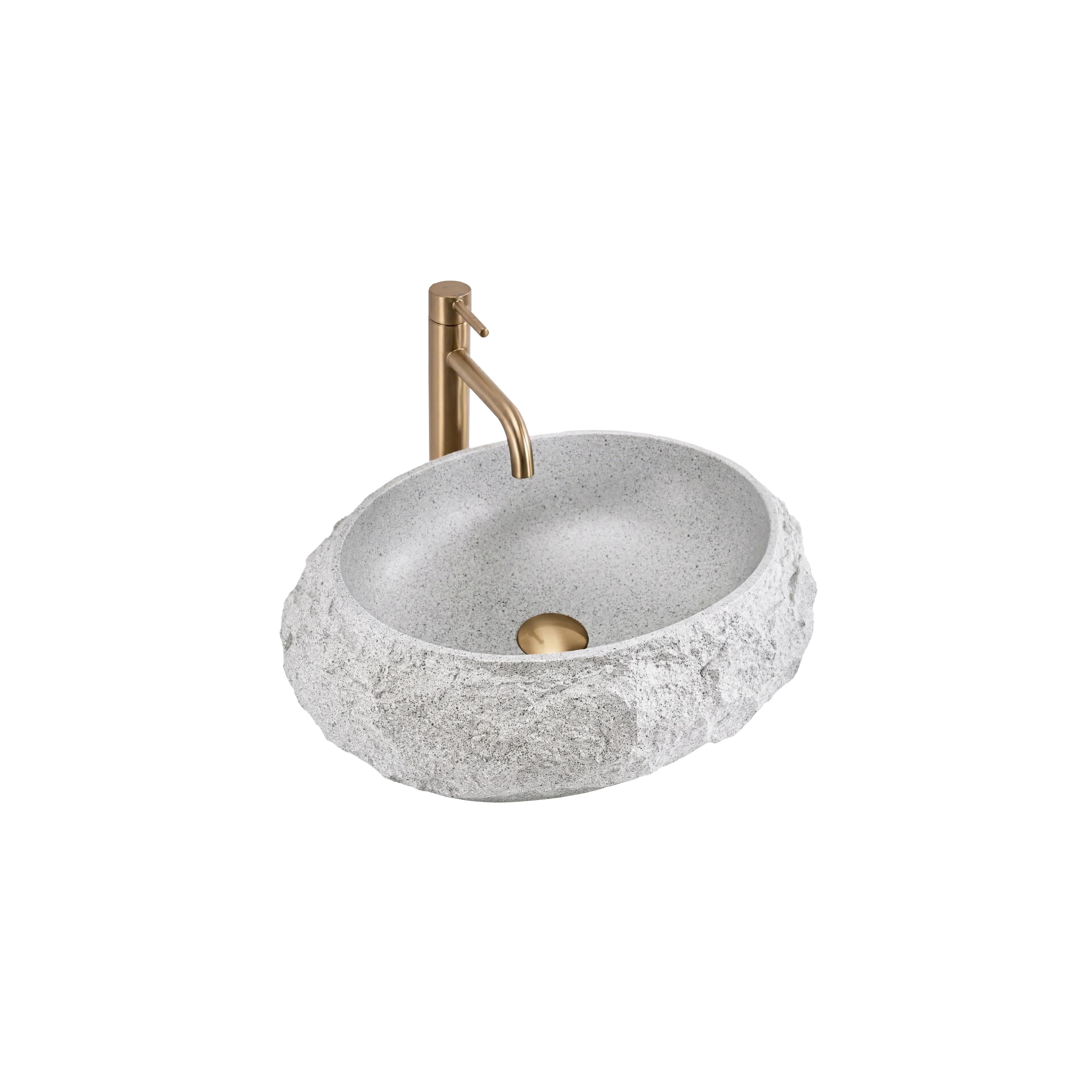 Lavabo sobre encimera Rea Mika Beige