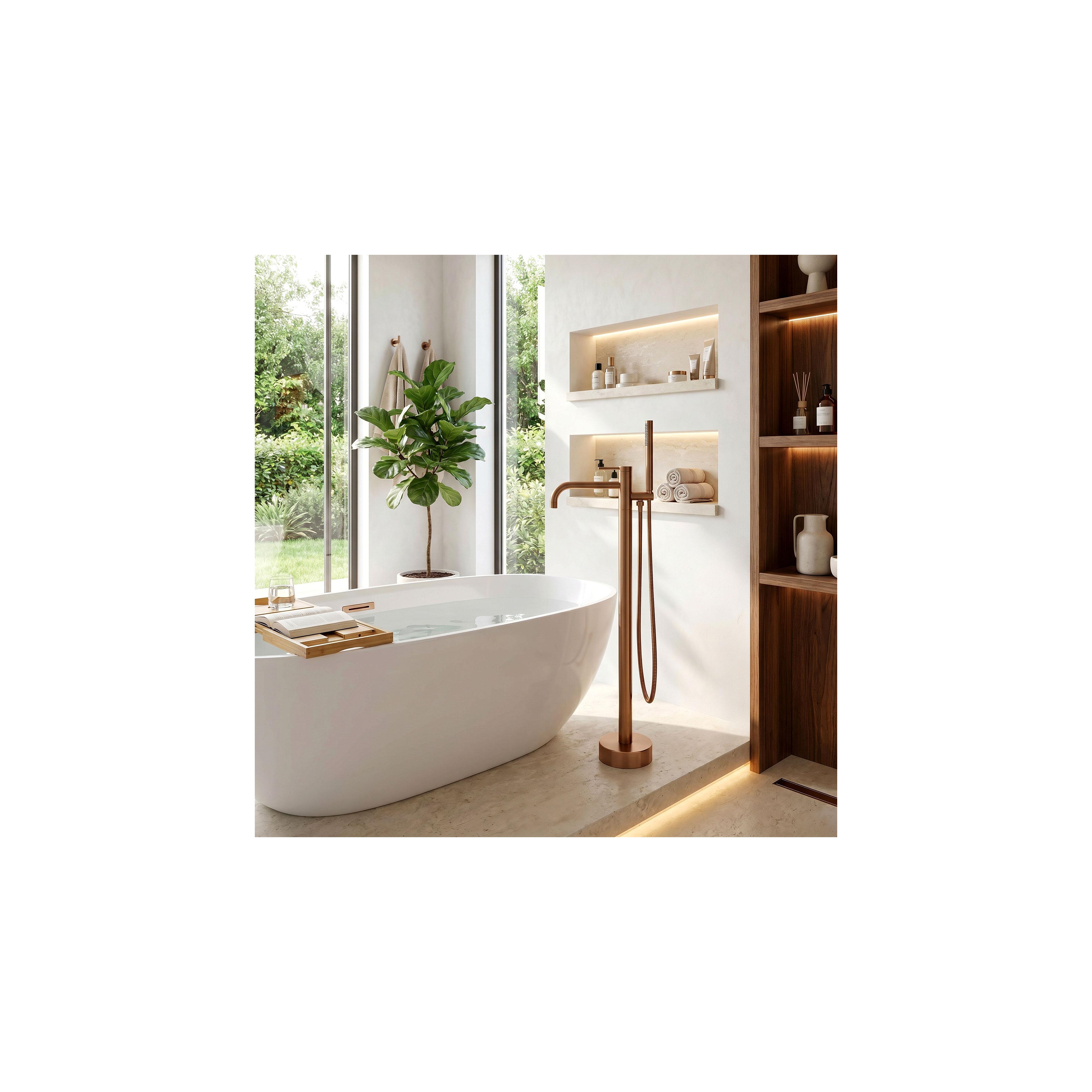 Free-standing faucet Rea Clif Brush Copper