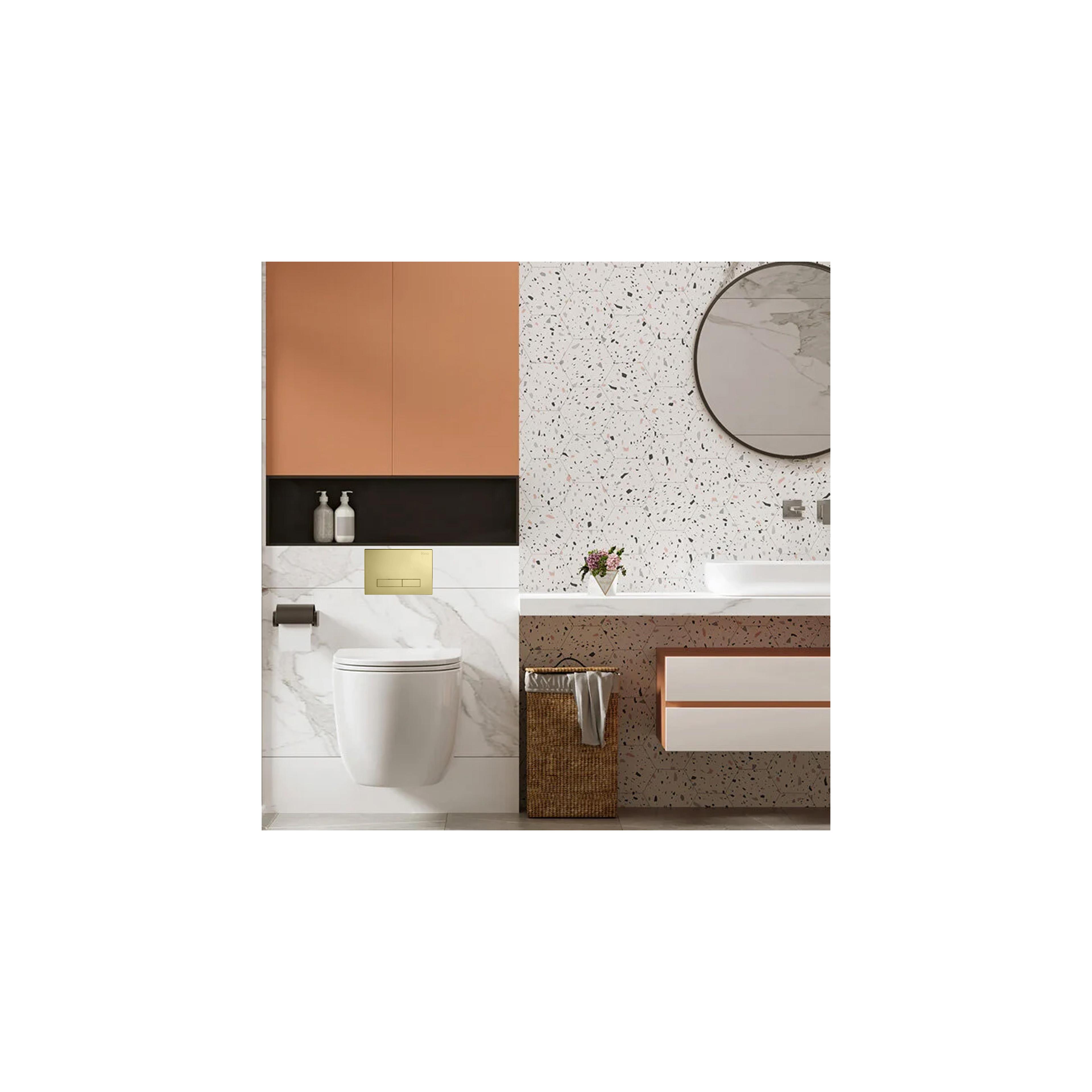 WC Toilet Flush Button H type  Gold