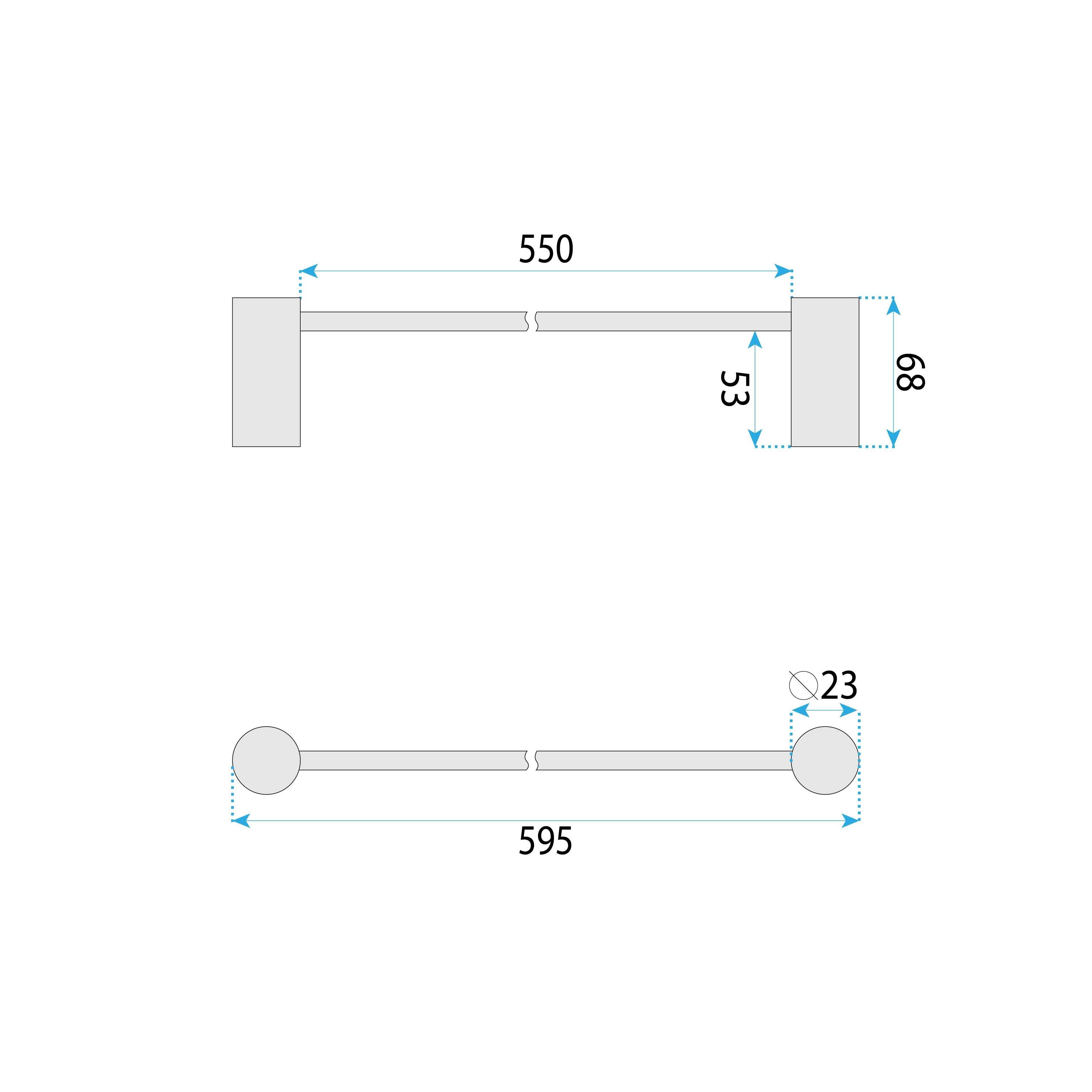 Patère de salle de bain A62301BRG OTTO Brush Copper