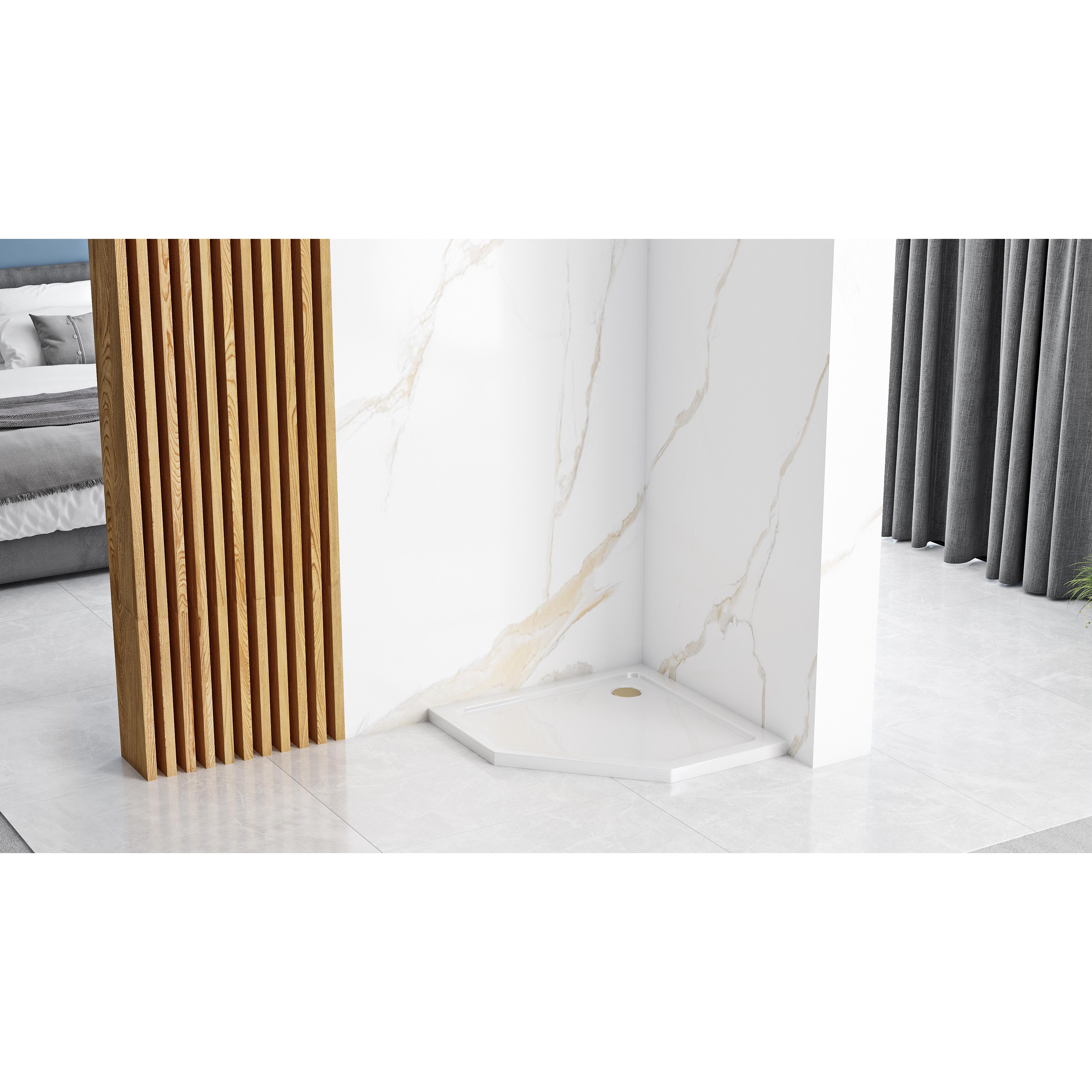 Cabina de dus DIAMOND BLACK MAT 80x80 cm