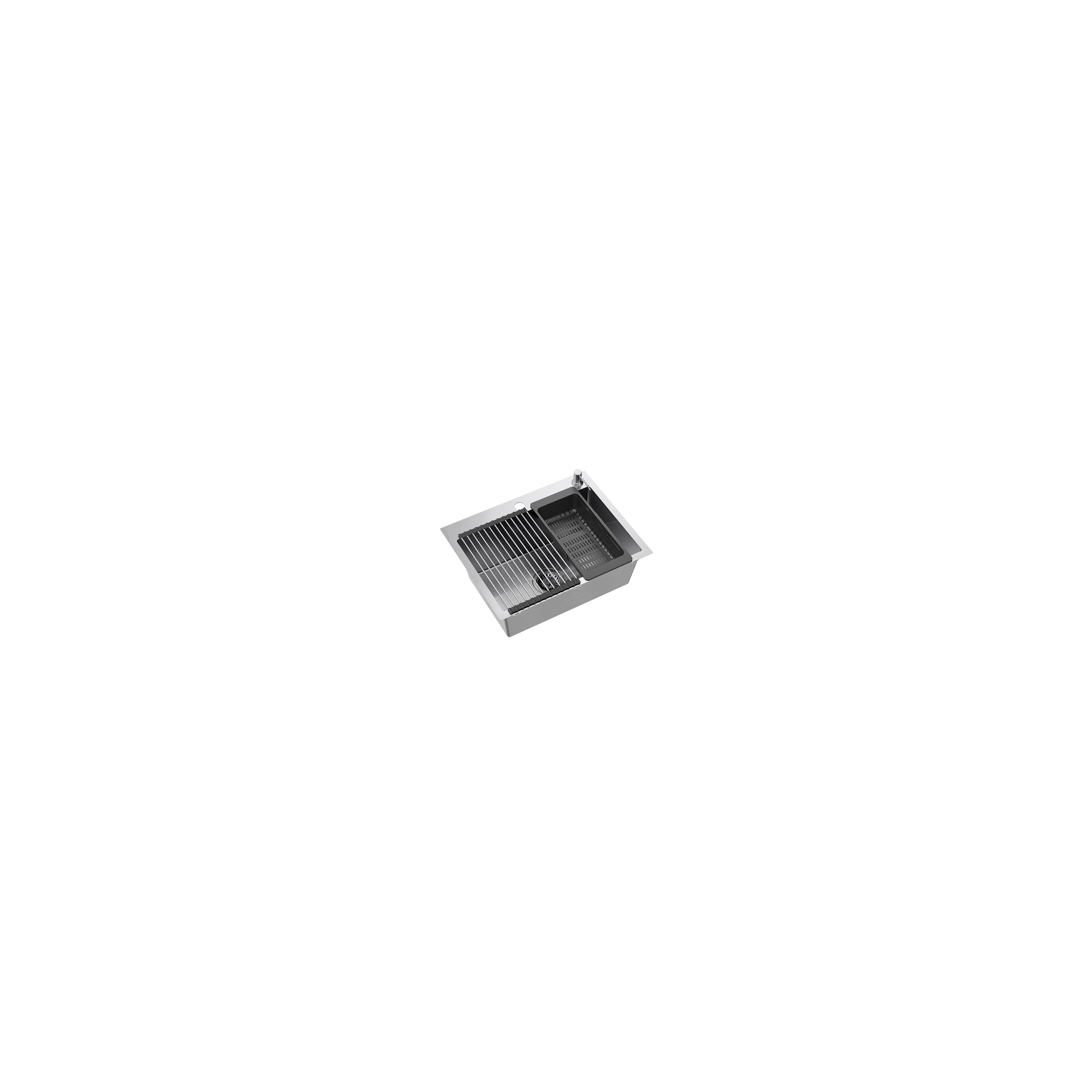 Čelični sudoper LUKE 110 WORKSTATION BRUSH NICKEL