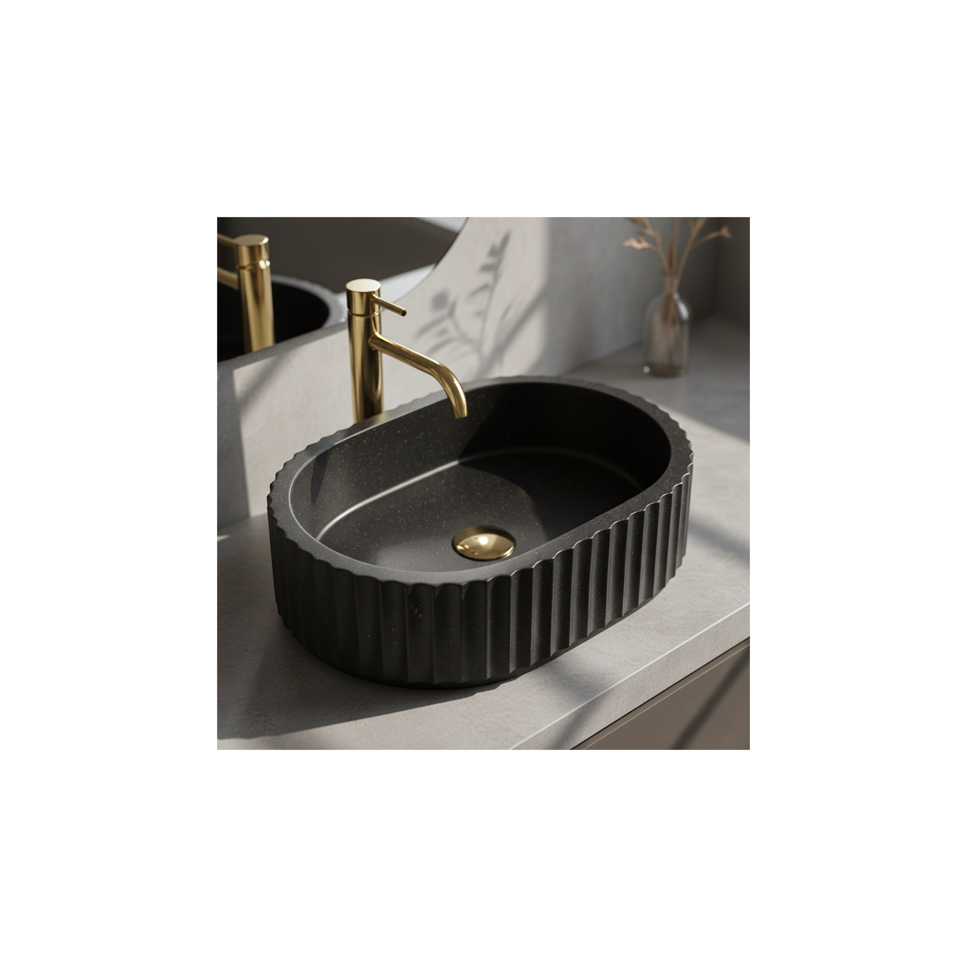 Countertop Basin Rea Margaret Black