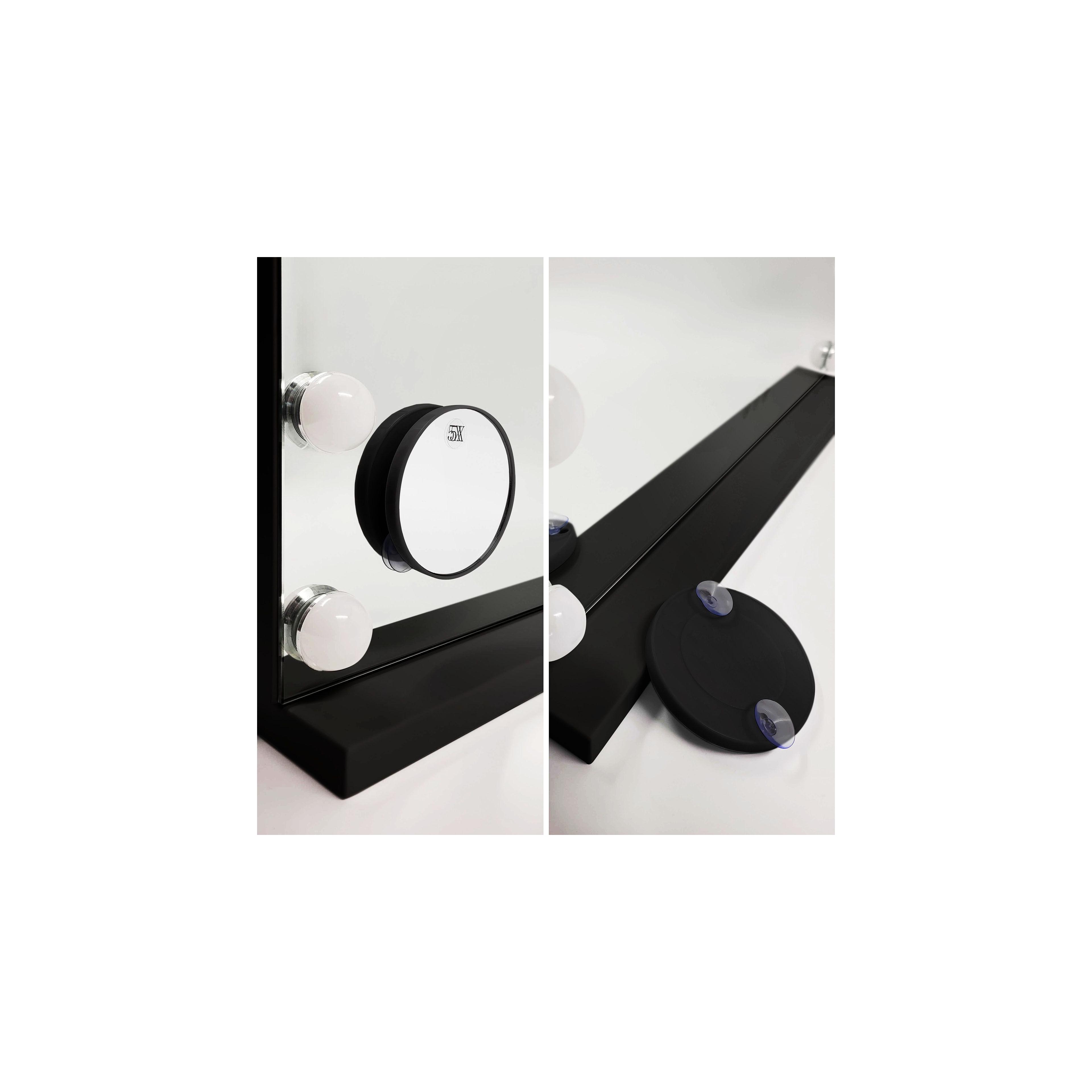 Mirror LED HOLLYWOOD Black 80x60
