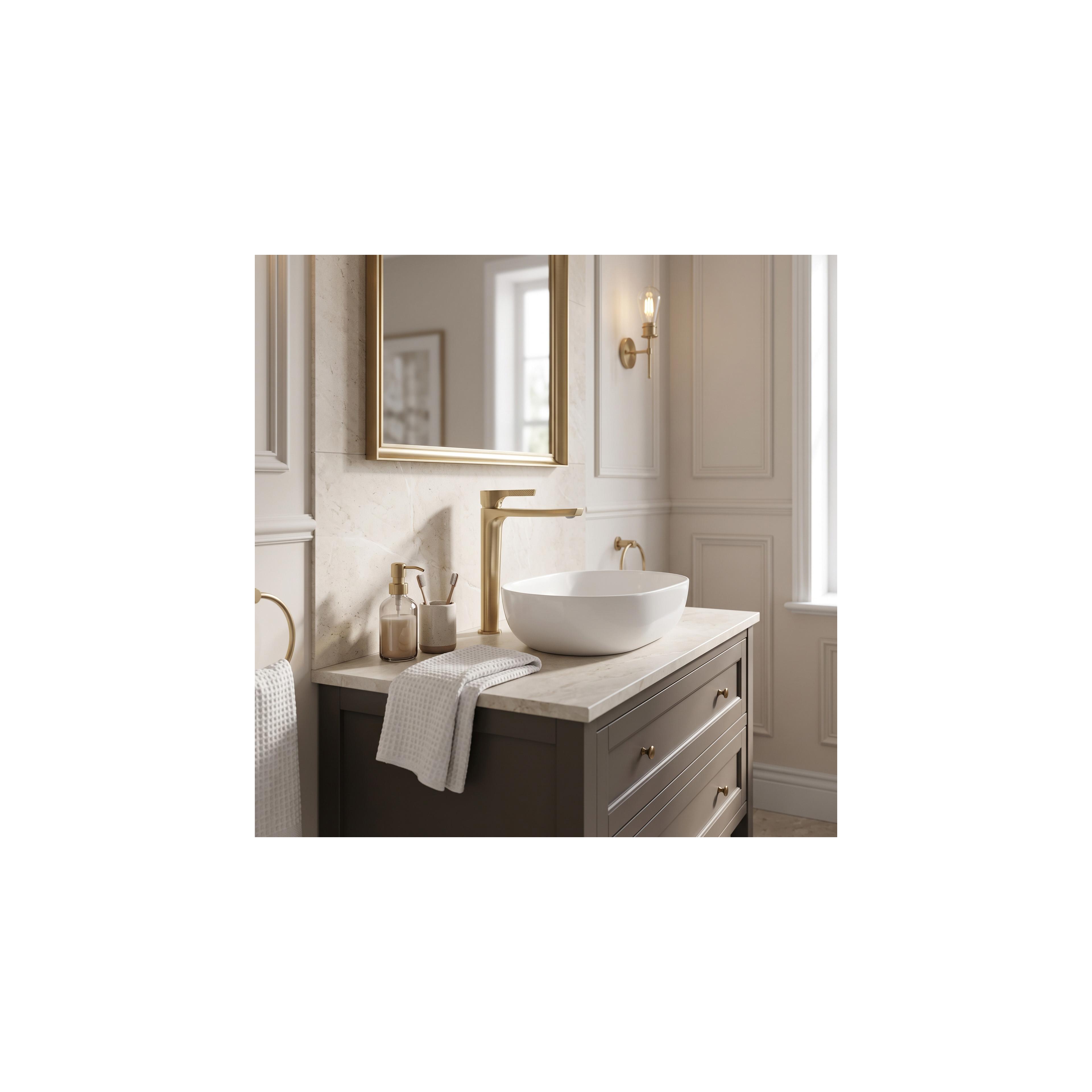 Umyvadlová baterie PREMIUM REA Maxim Brush Gold High
