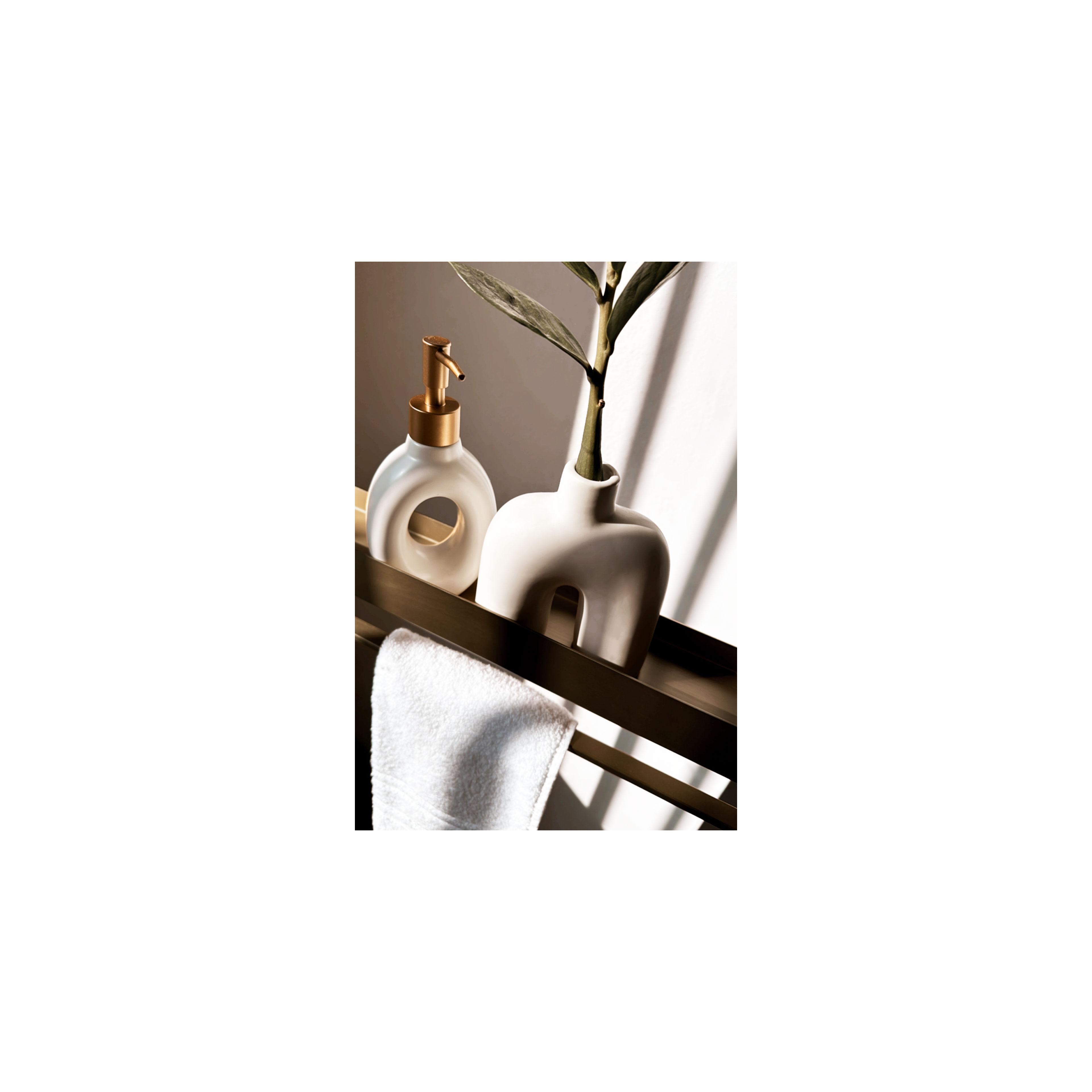 Bathroom shelf SF01 45cm gold brush