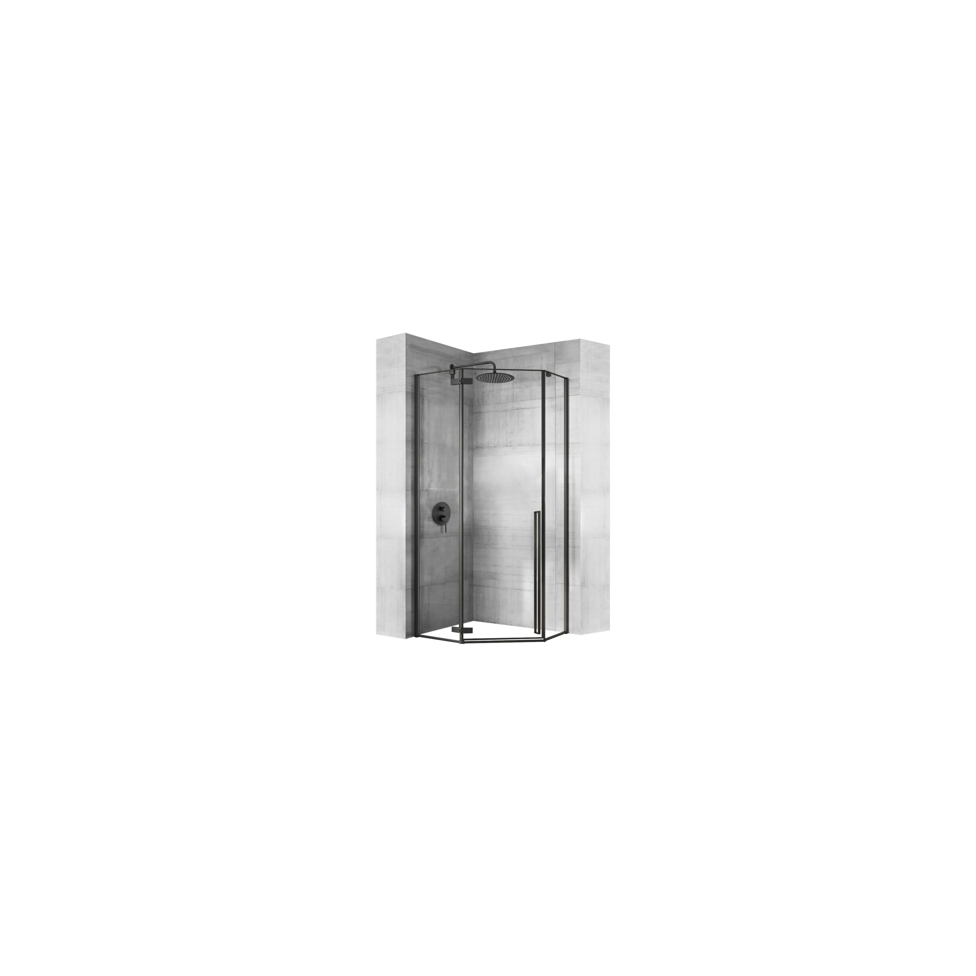 Cabina de dus DIAMOND BLACK MAT 80x80 cm
