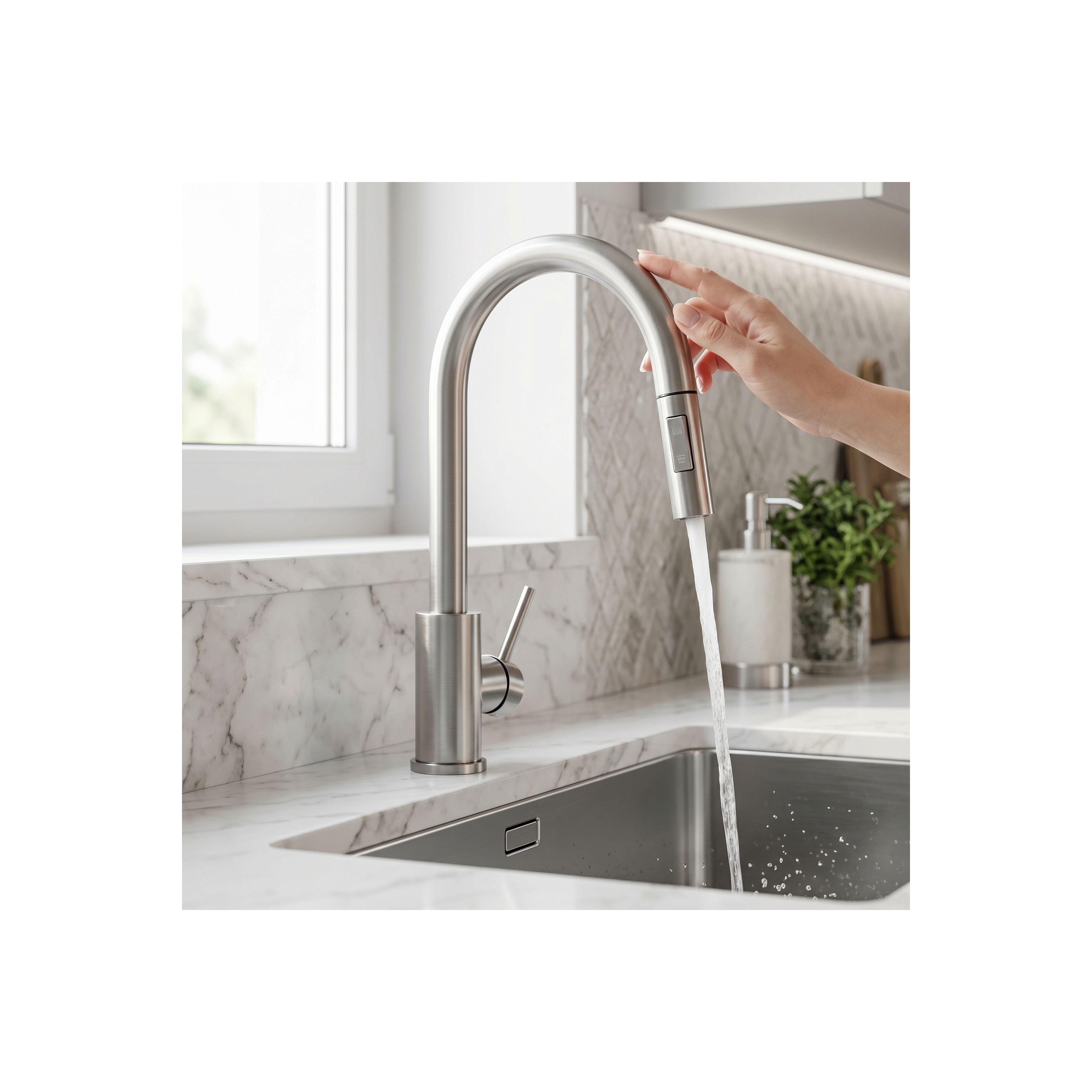 Kitchen faucet Fresh Touch Brush Nickel
