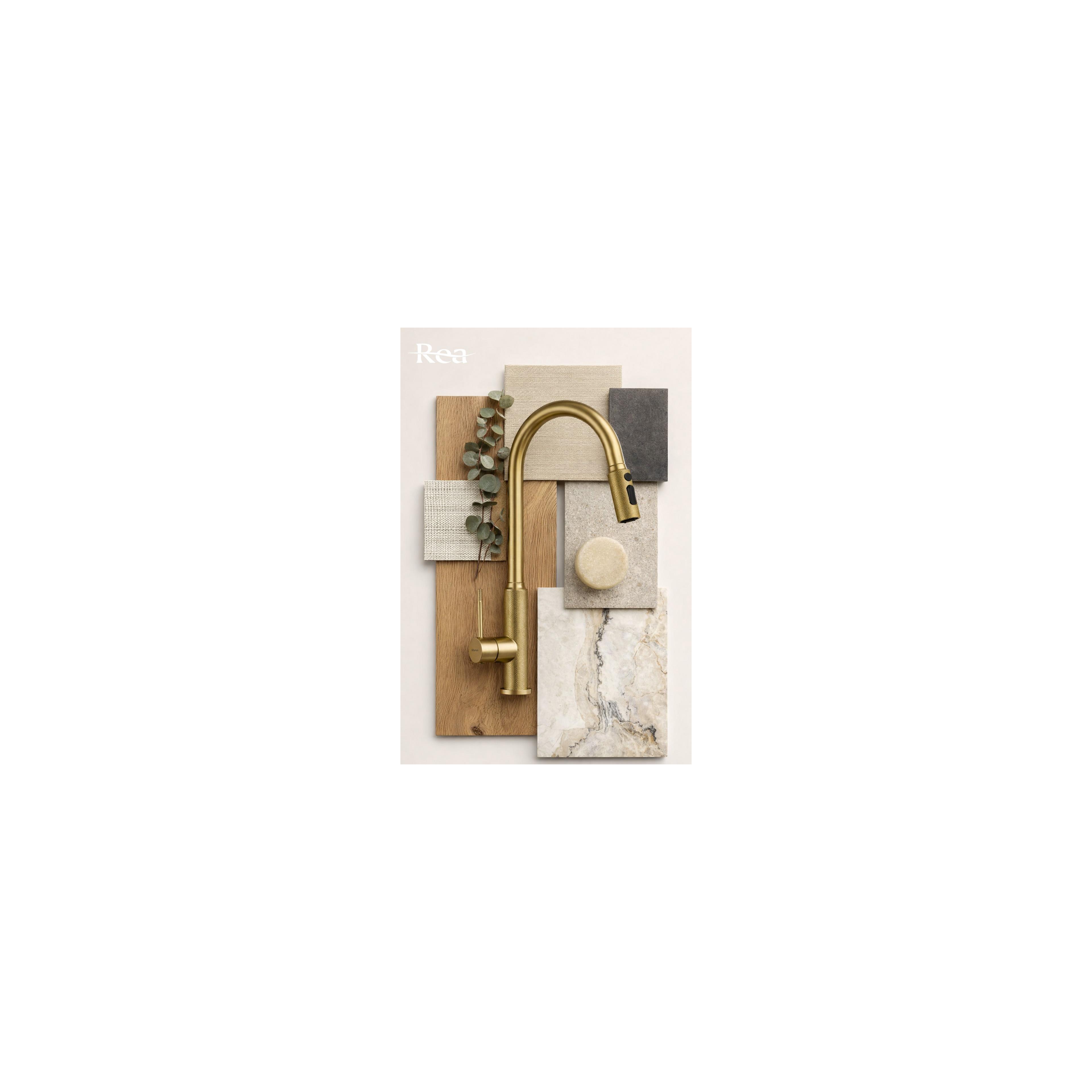 Grifo para cocina Rea Master Brush Gold
