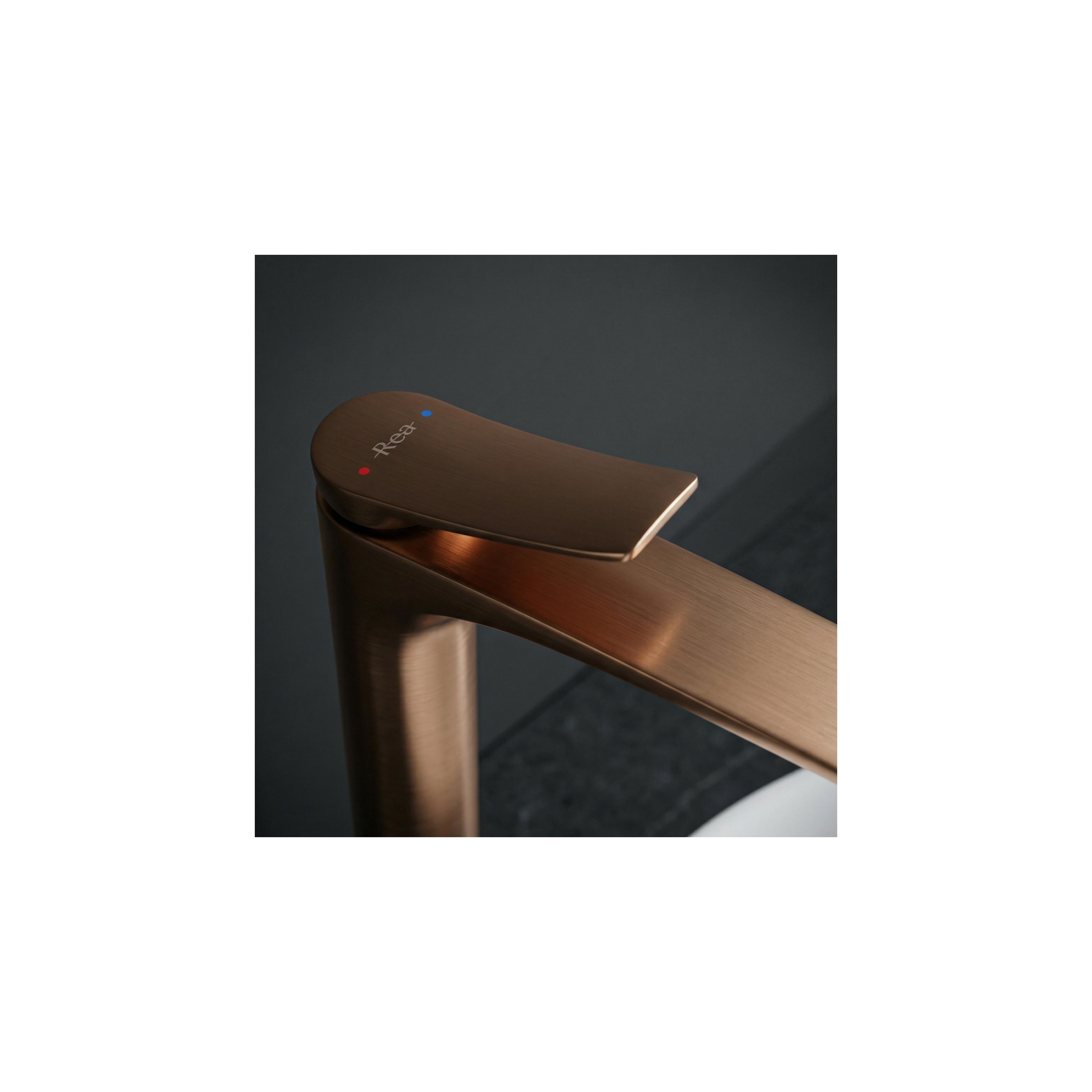 Bateria Umywalkowa REA Vision Brush Copper High