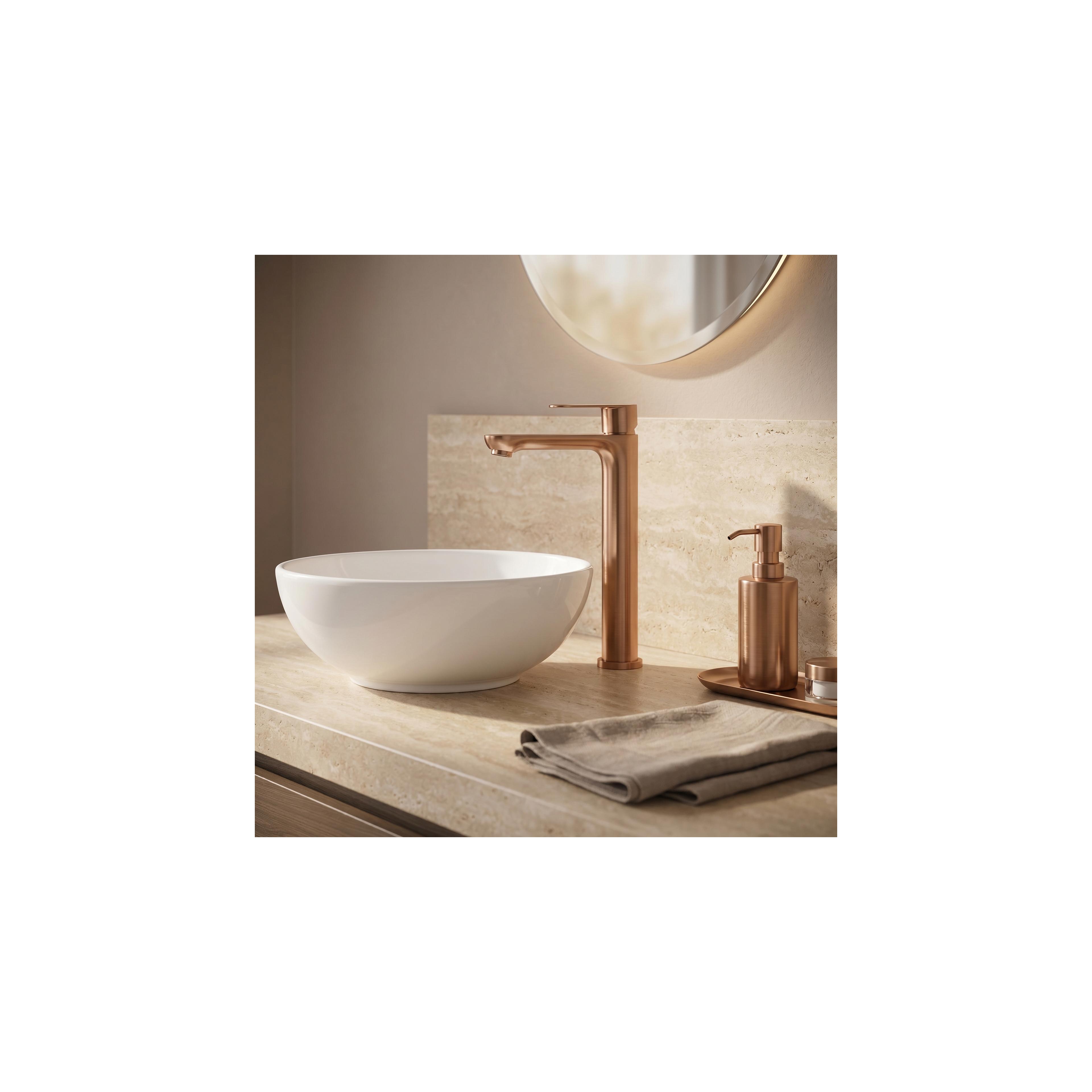 Kupaonska miješalica Rea Logan Brush Copper