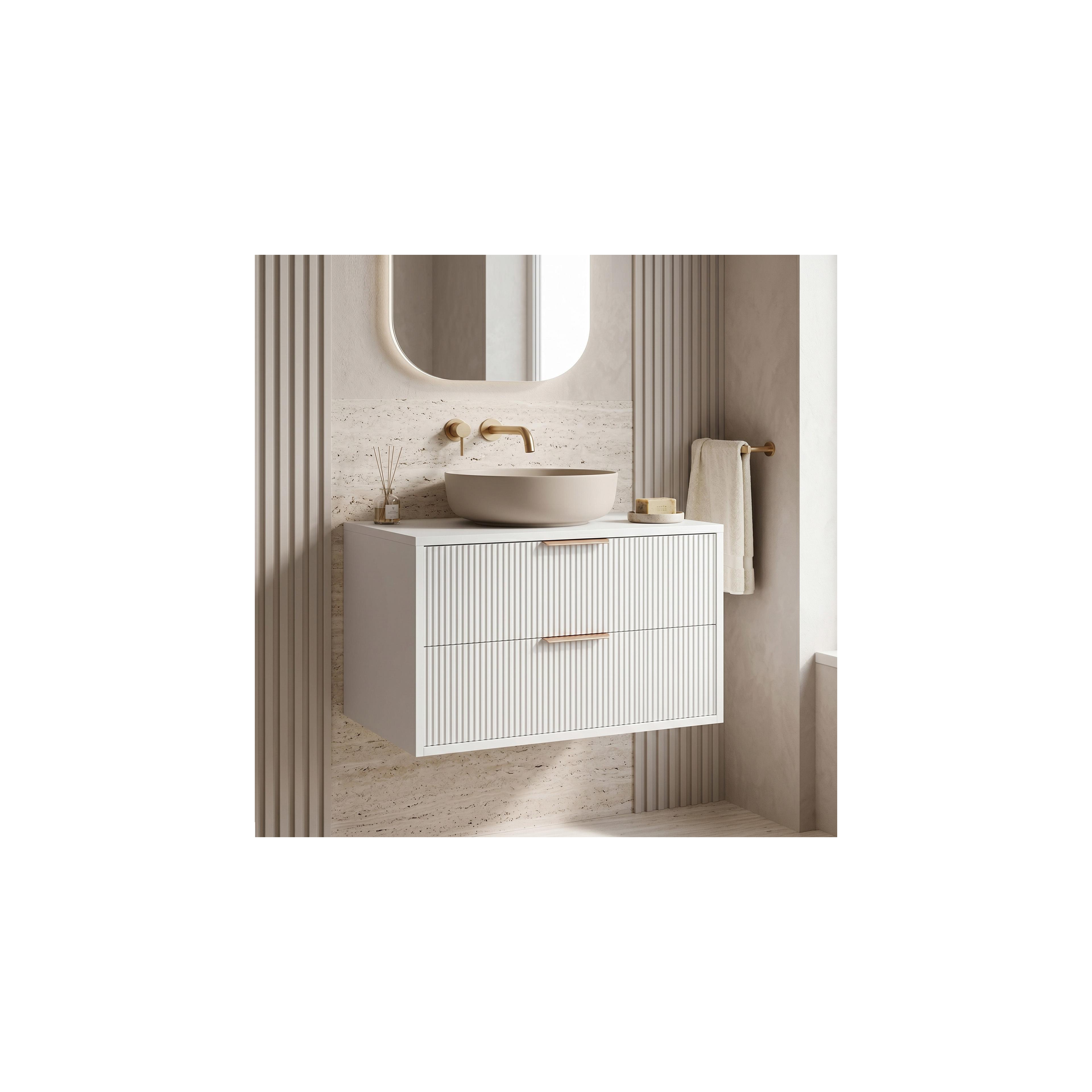 Bathroom vanity cabinet Rea Mono 80cm White