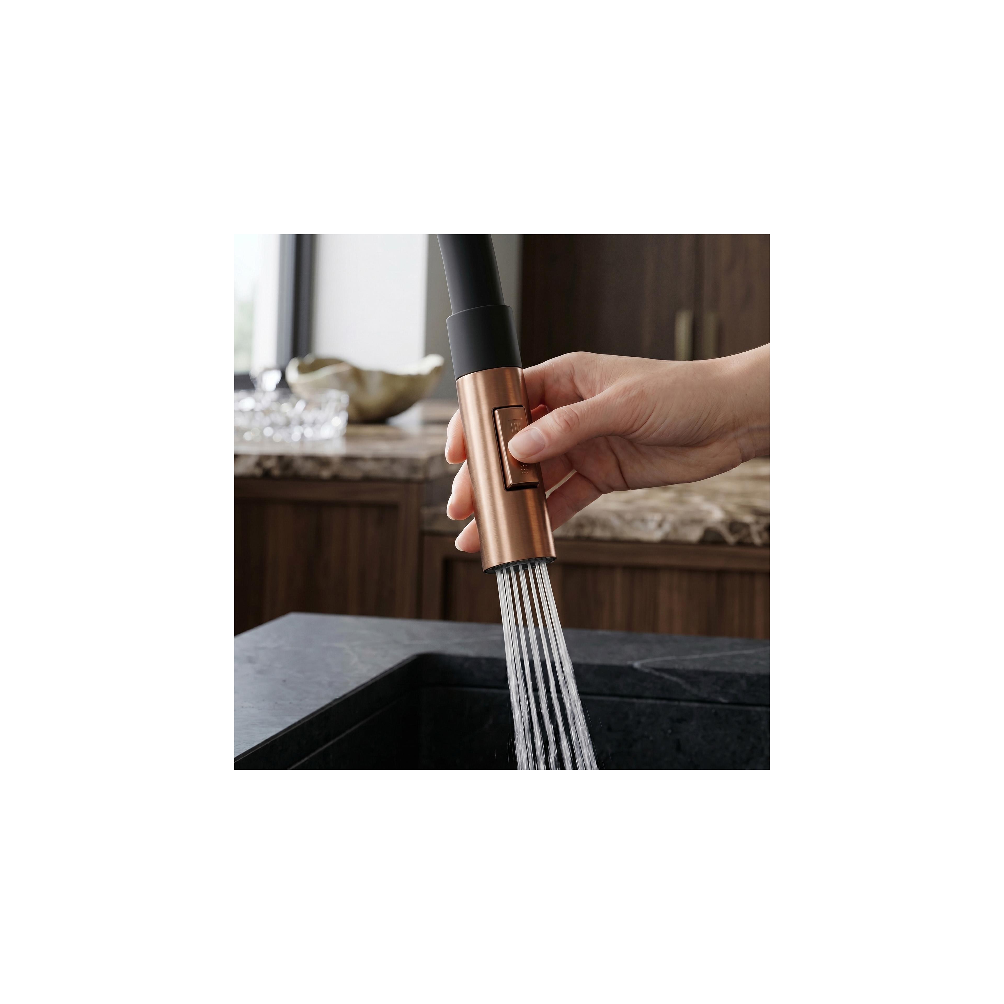 Kitchen faucet REA Lago Brush Copper