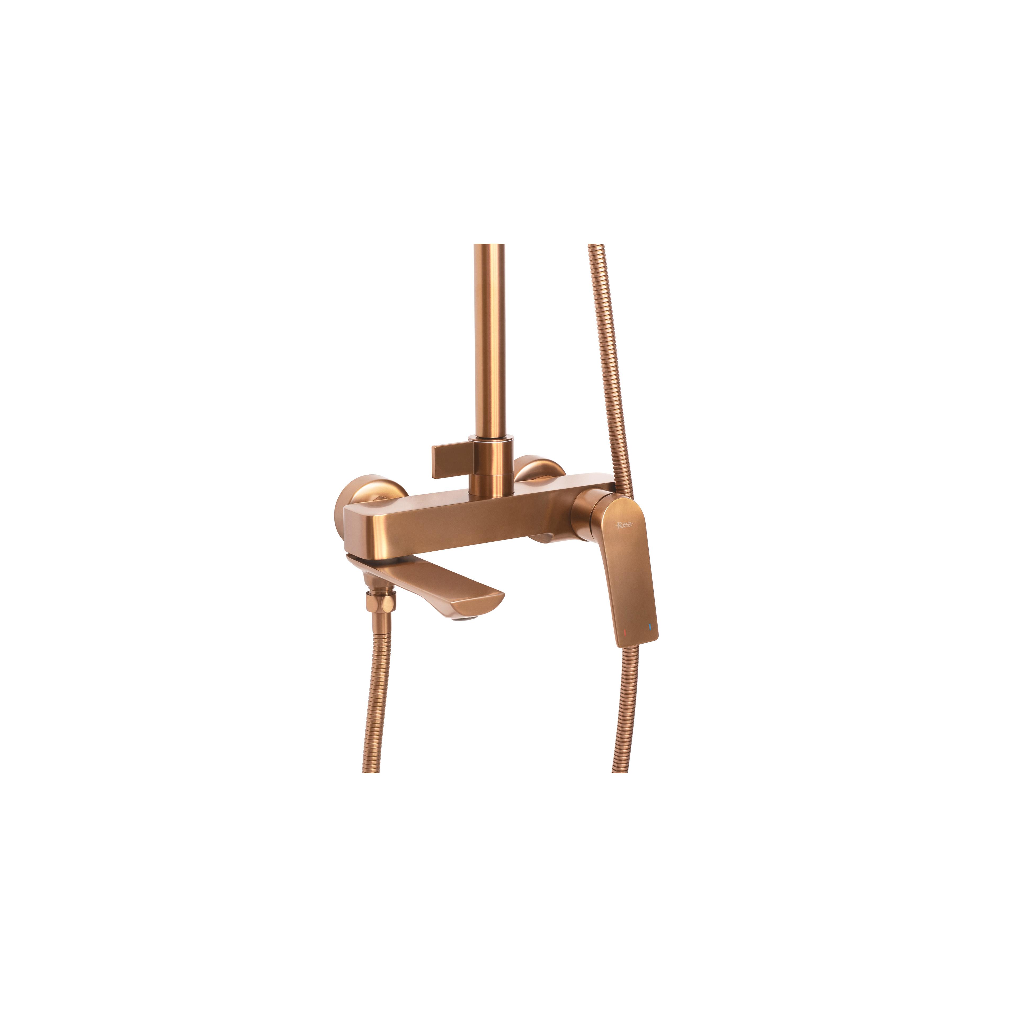 Tuš set REA AVALON Copper BRUSH