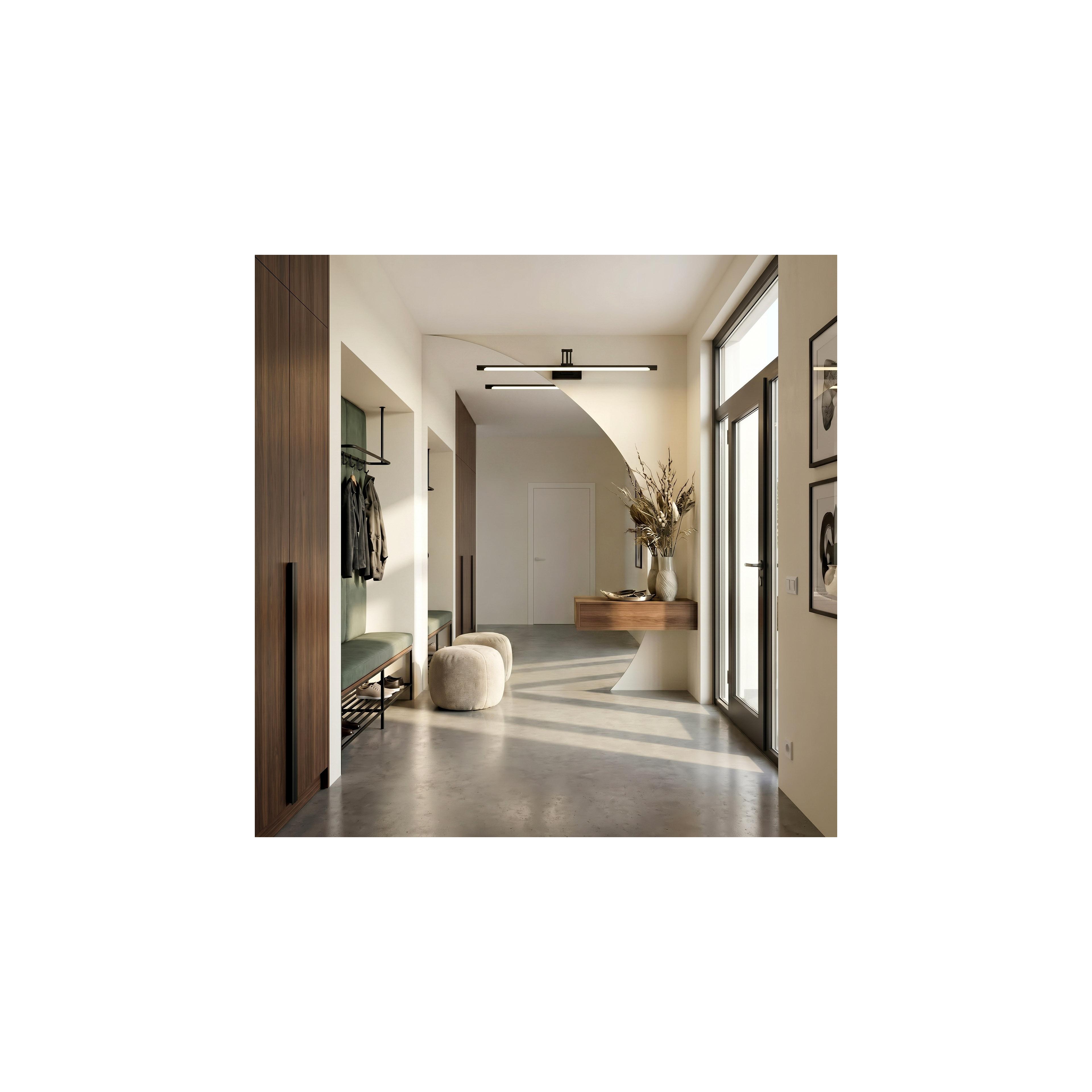 Bad LED-Wandleuchte SWE027-1W 80cm Black