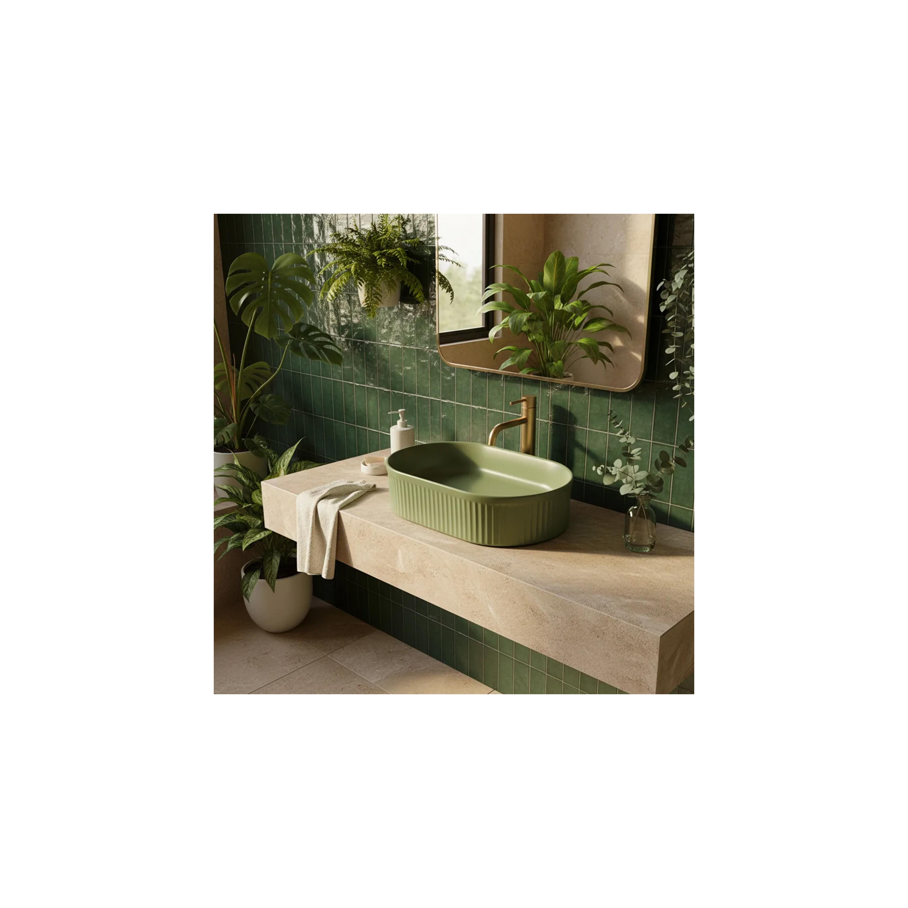 Countertop washbasin Rea Vanda Pistachio Matt