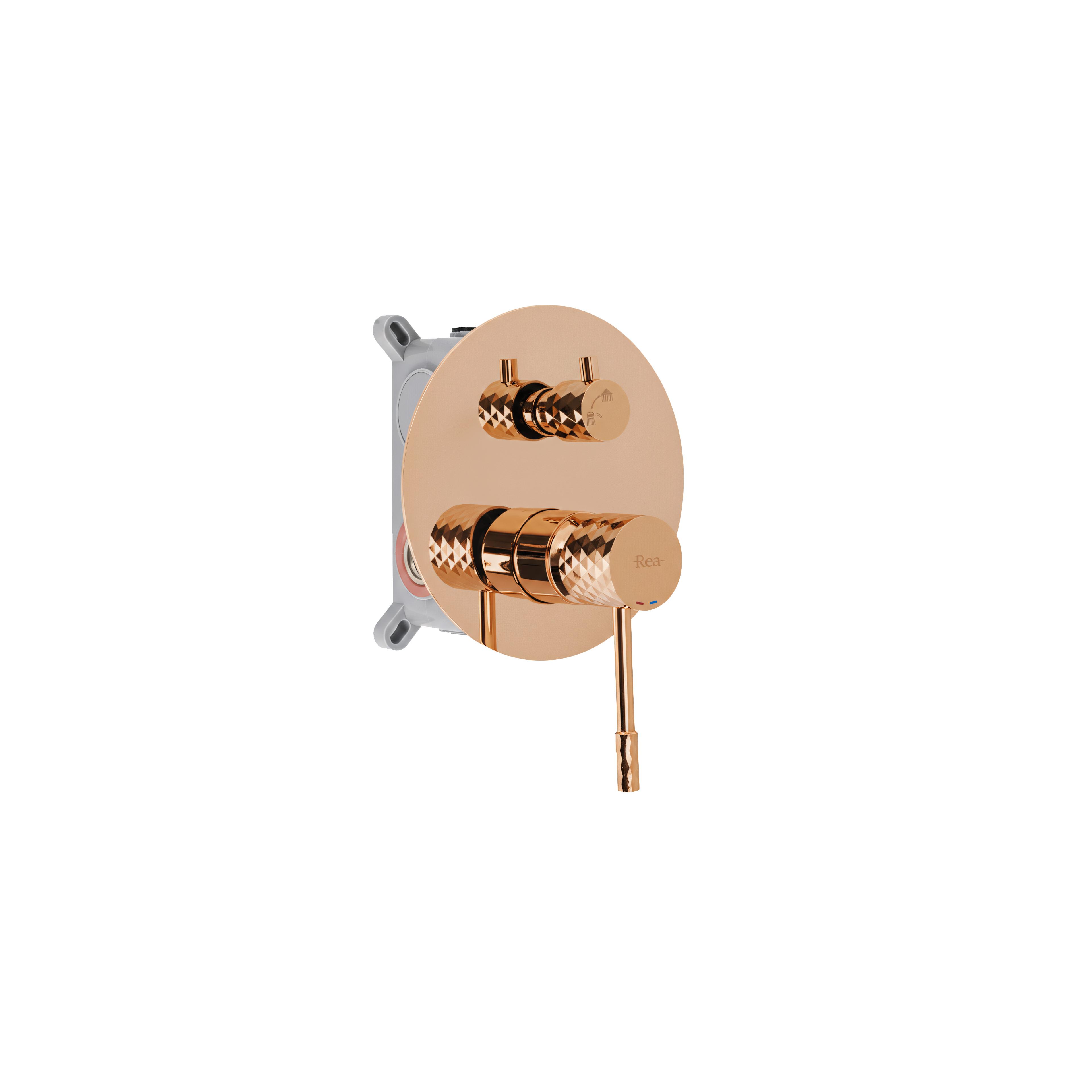 Unterputz Duschset Rea Lungo Diamond Copper + BOX