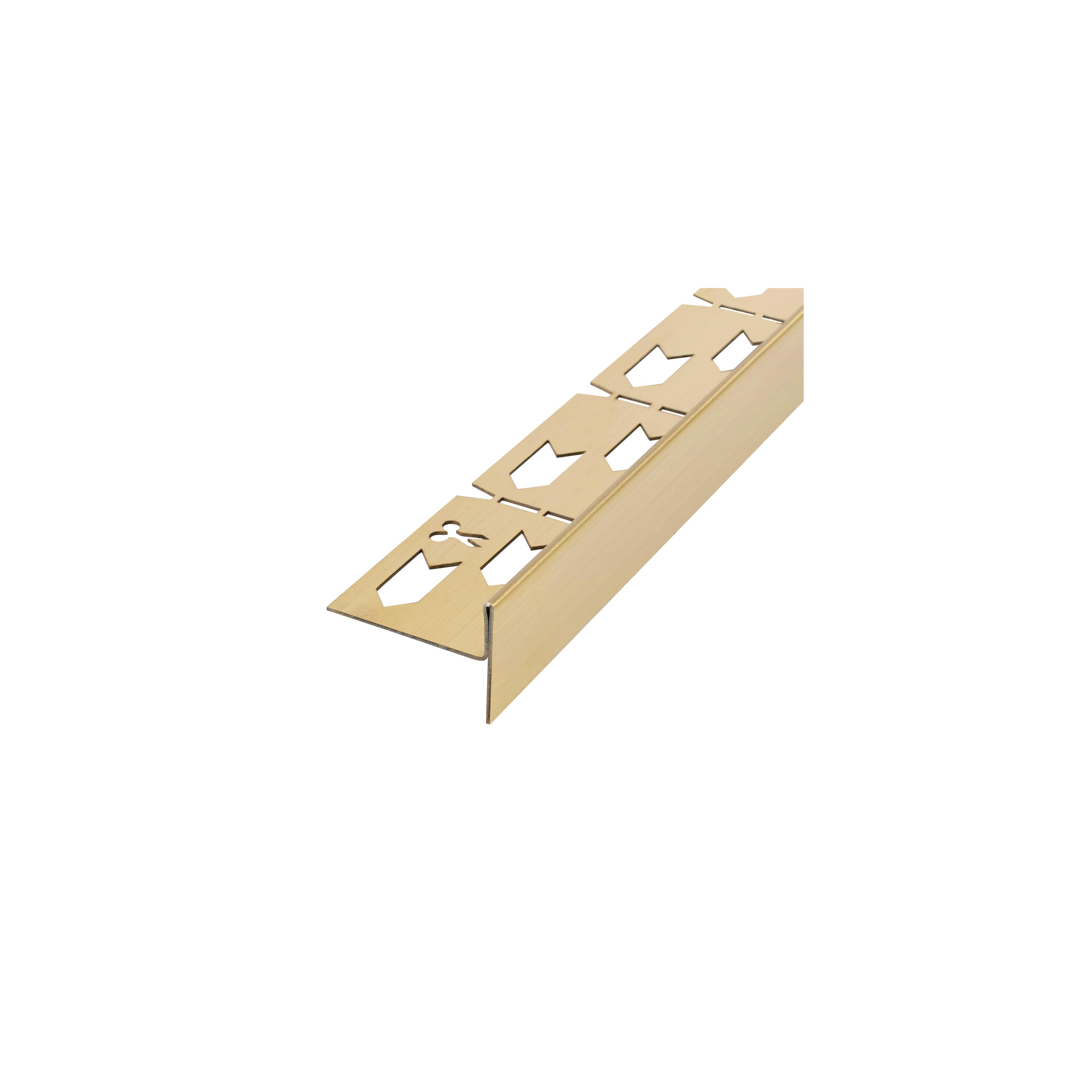 Dušas paliktņa slīpums 140cm matēts zelts