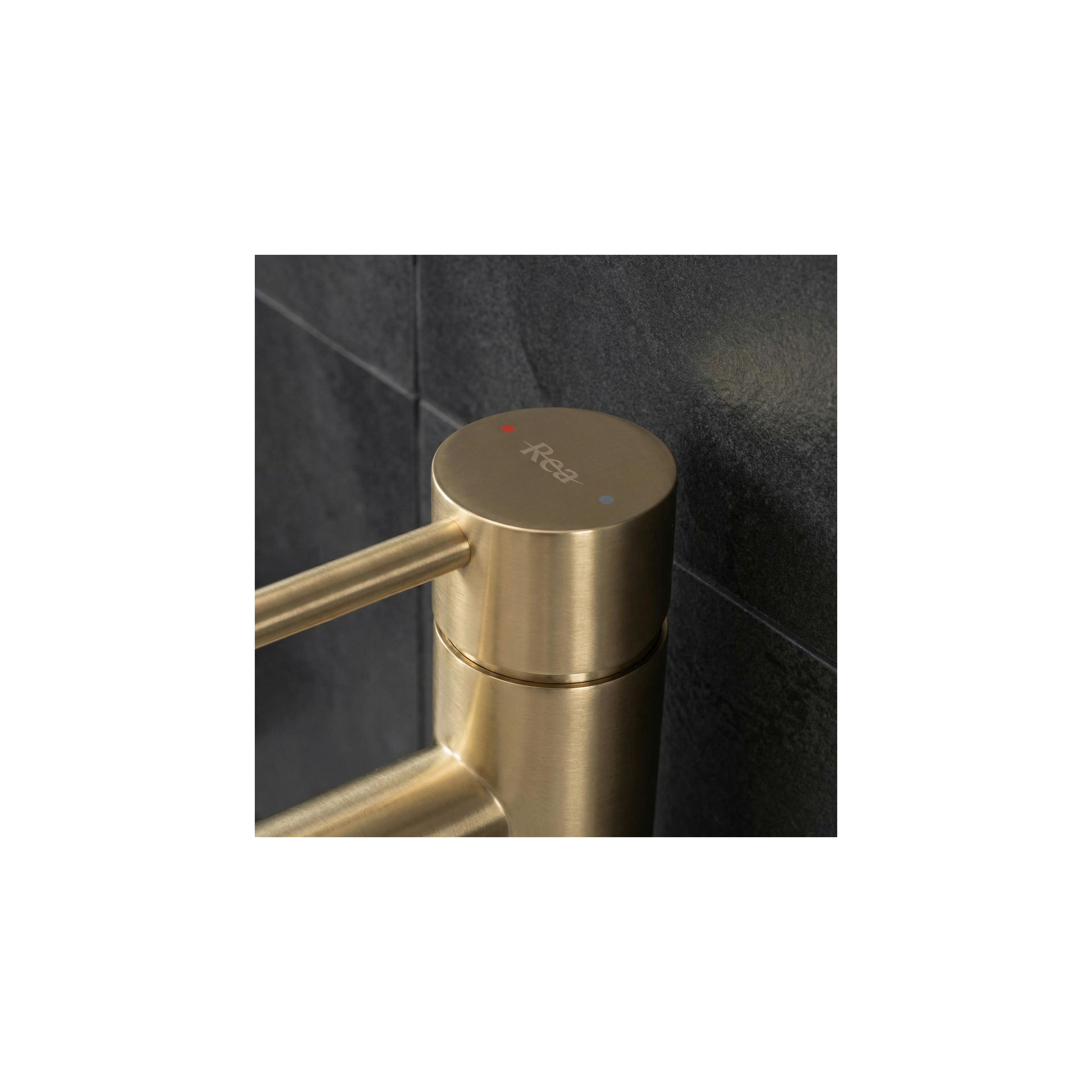 Robinet de lavabo Rea Tess Brush Gold High