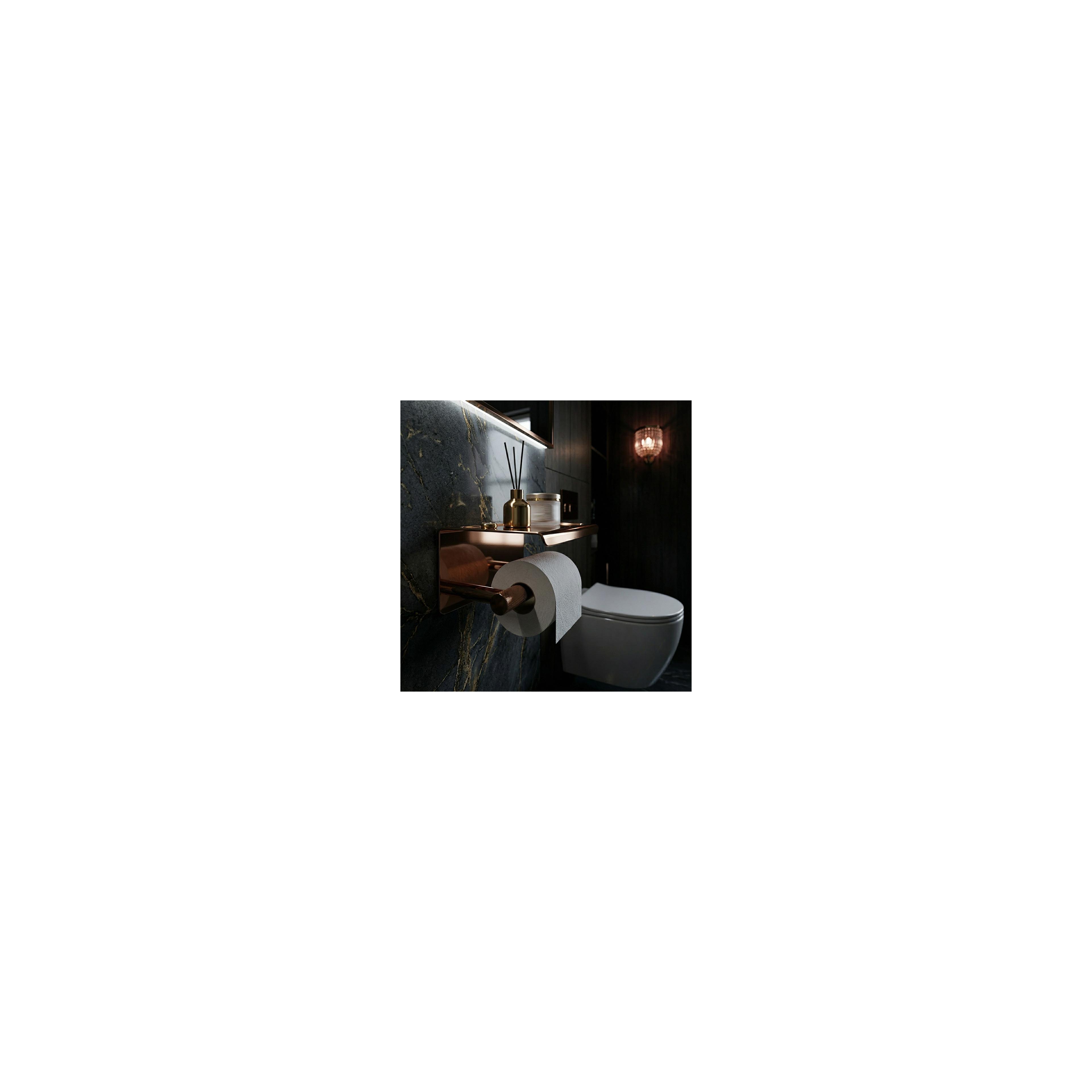 Toilettenpapierhalter mit Ablage 6613 Modern Copper