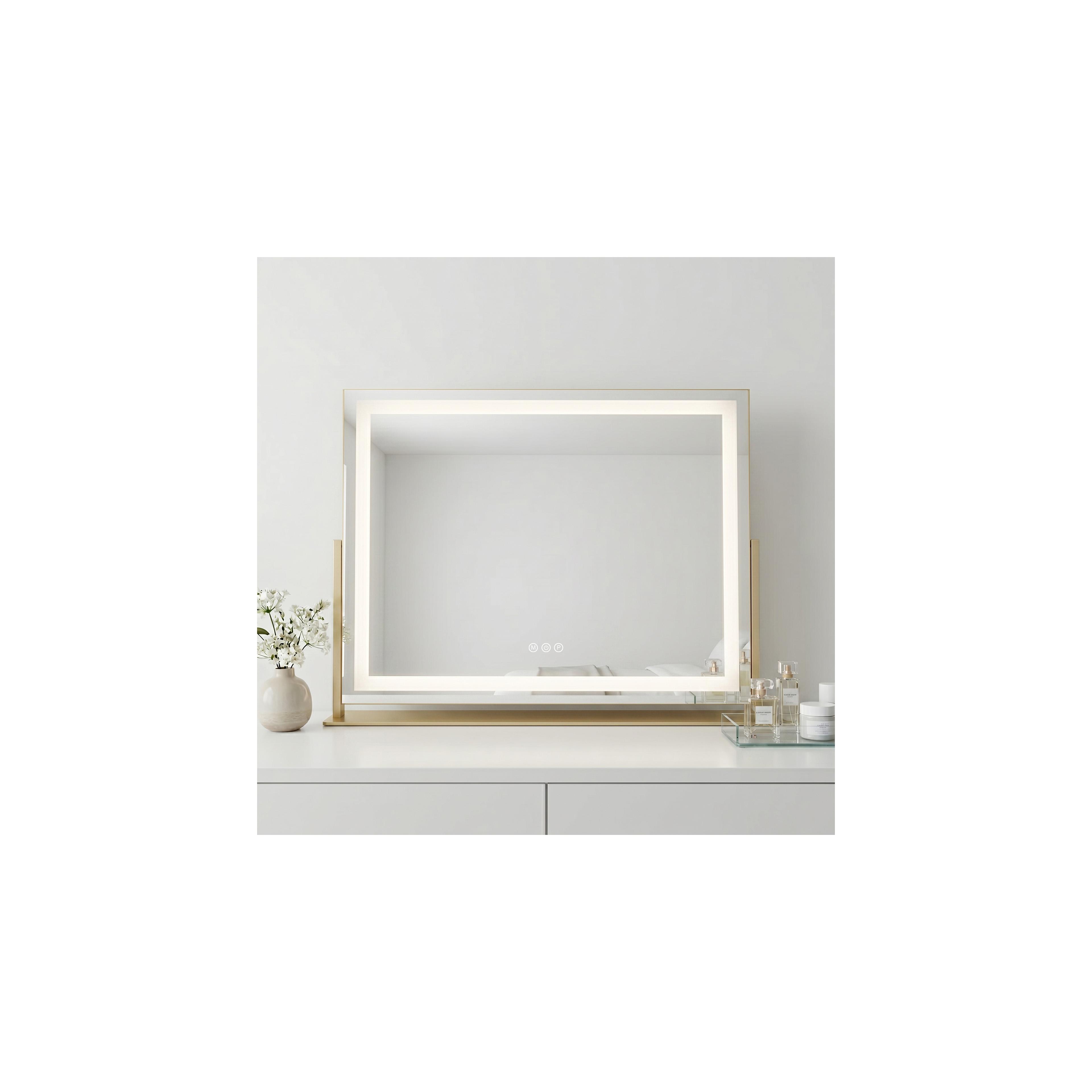 Mirror LED STUDIO L.Gold 58x45